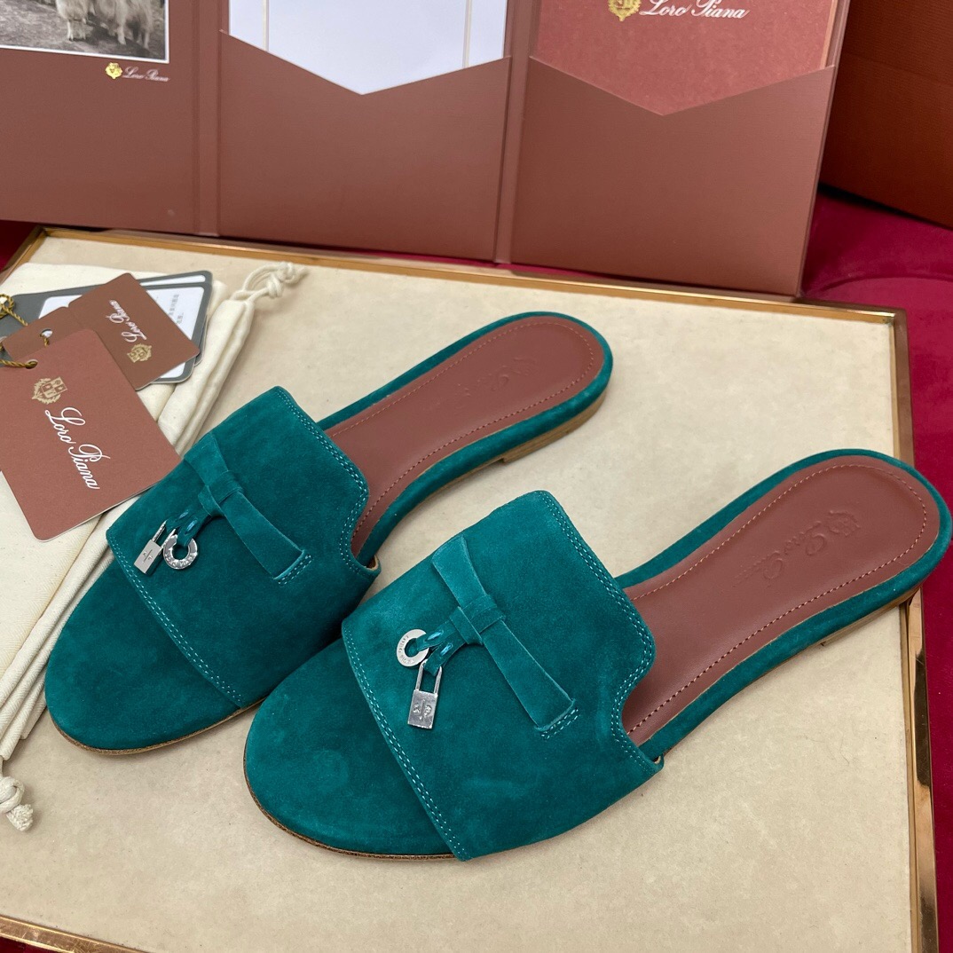 Loro Piana Charms Slipper Women Slippers Size 36-41