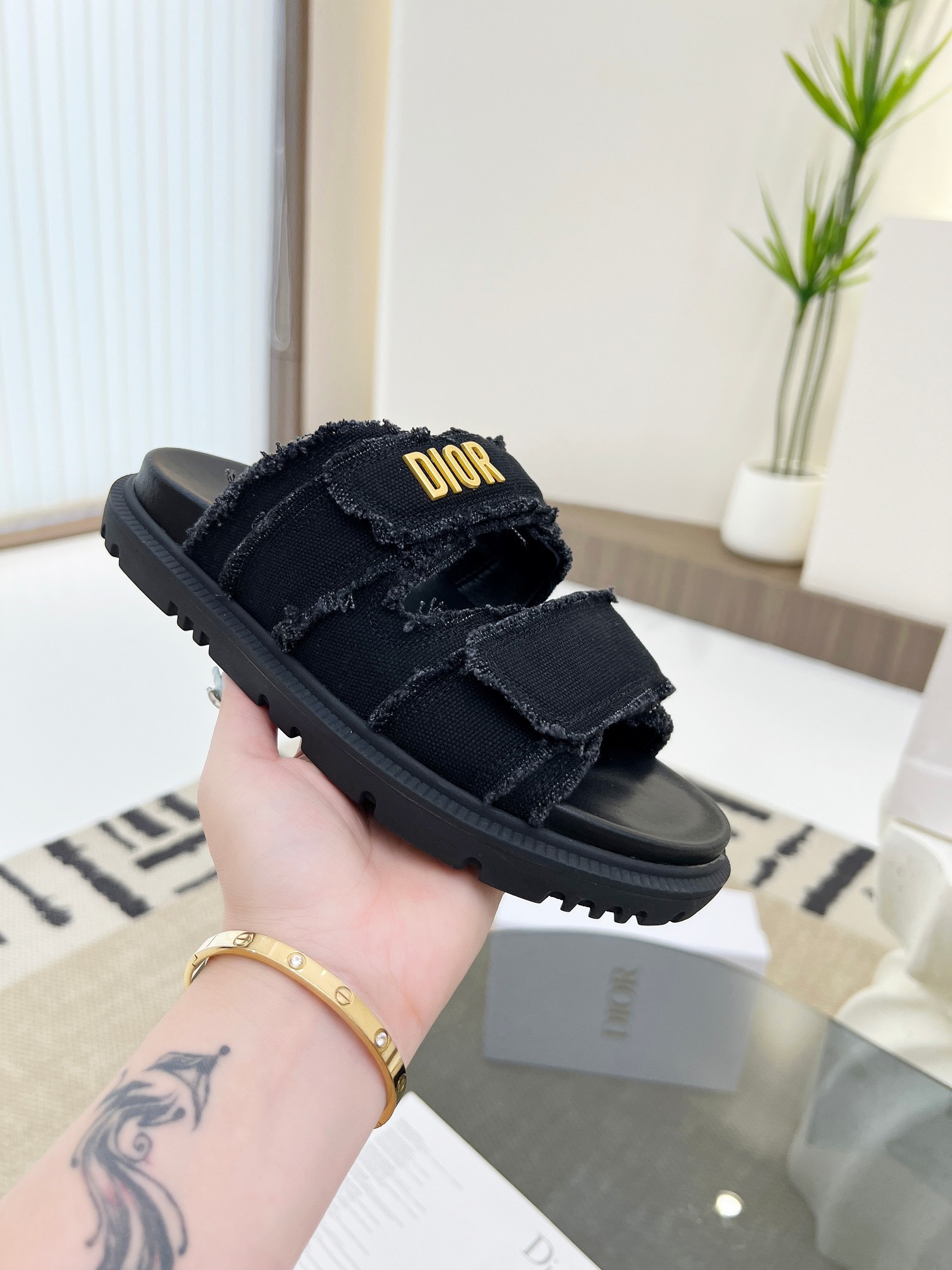 Dior Velcro Women Slippers Size 36-41