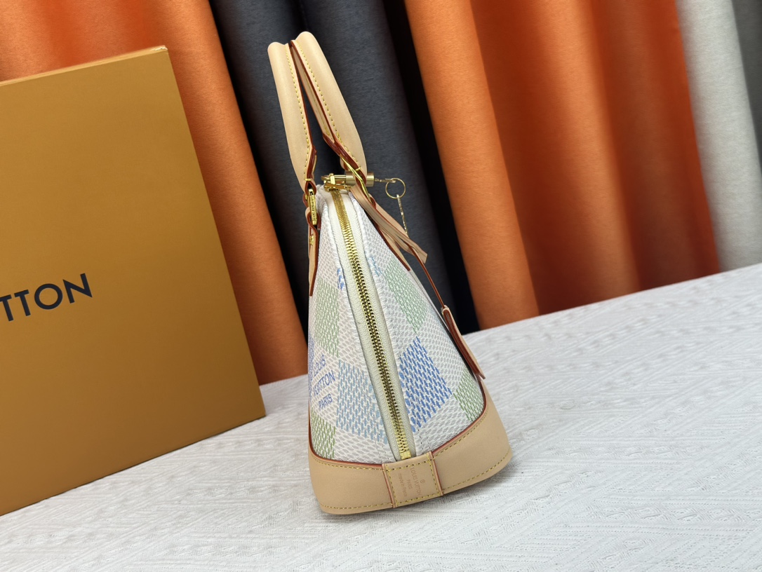 Louis Vuitton N40516 Alma BB Damierlicious Women Shoulder Bags Size 23*17*11cm