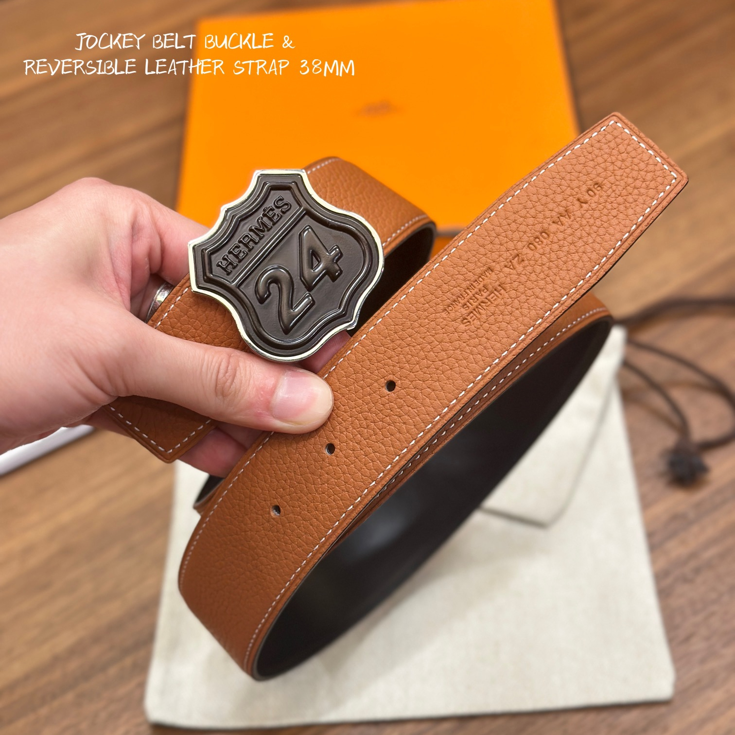 Hermes Mens Belt Width 3.8cm