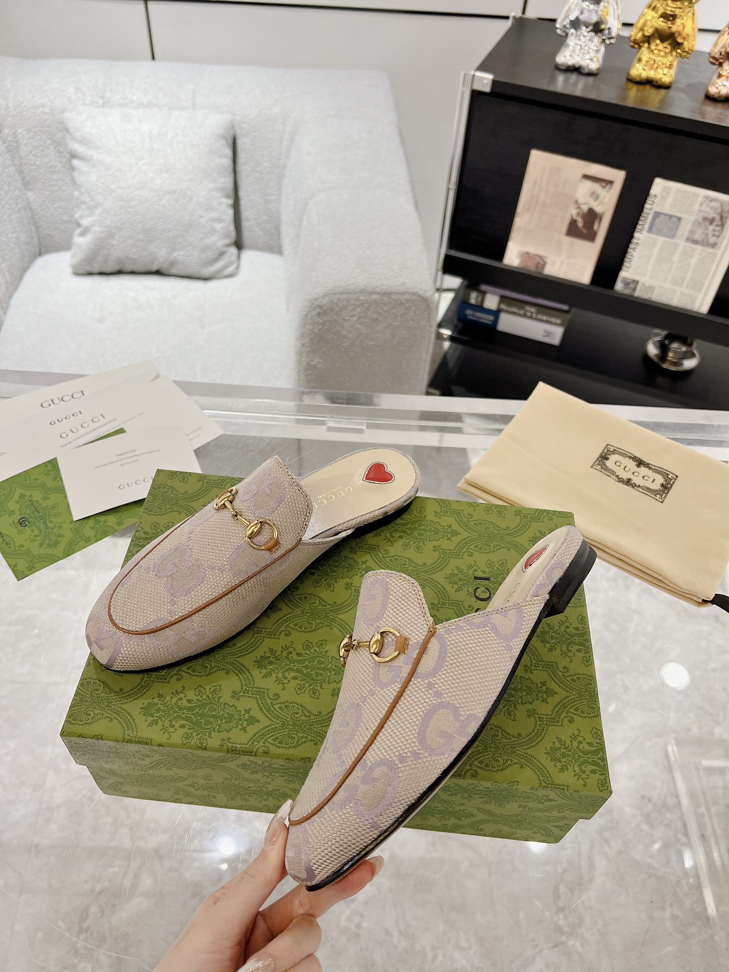 Gucci Princetown GG Slippers Size 35-41