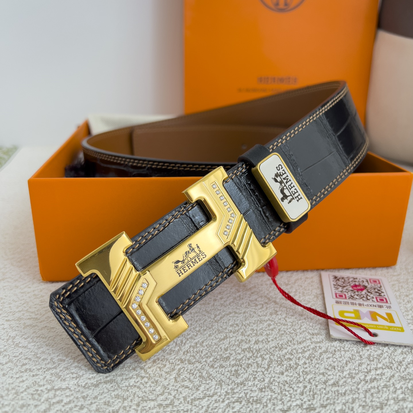 Hermes Mens Belt Width 3.8cm