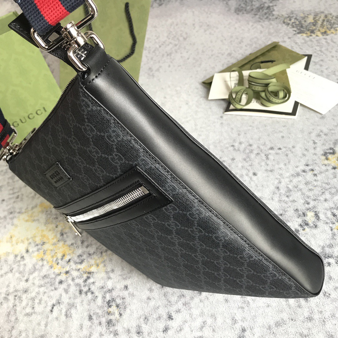Gucci GG Supreme Black Messenger Mens Shoulder Bags for Men 2-Size