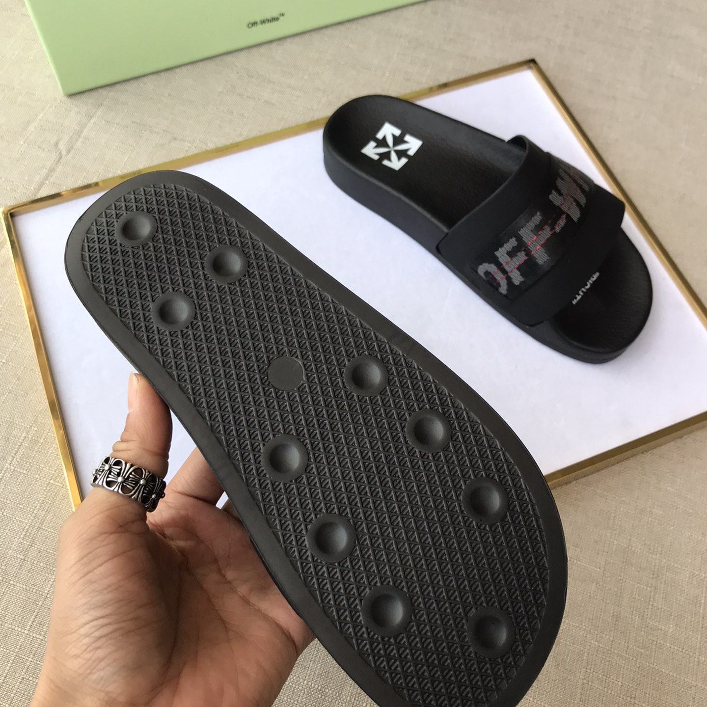 OFF White Mens Women Sandals Gr. 36-46