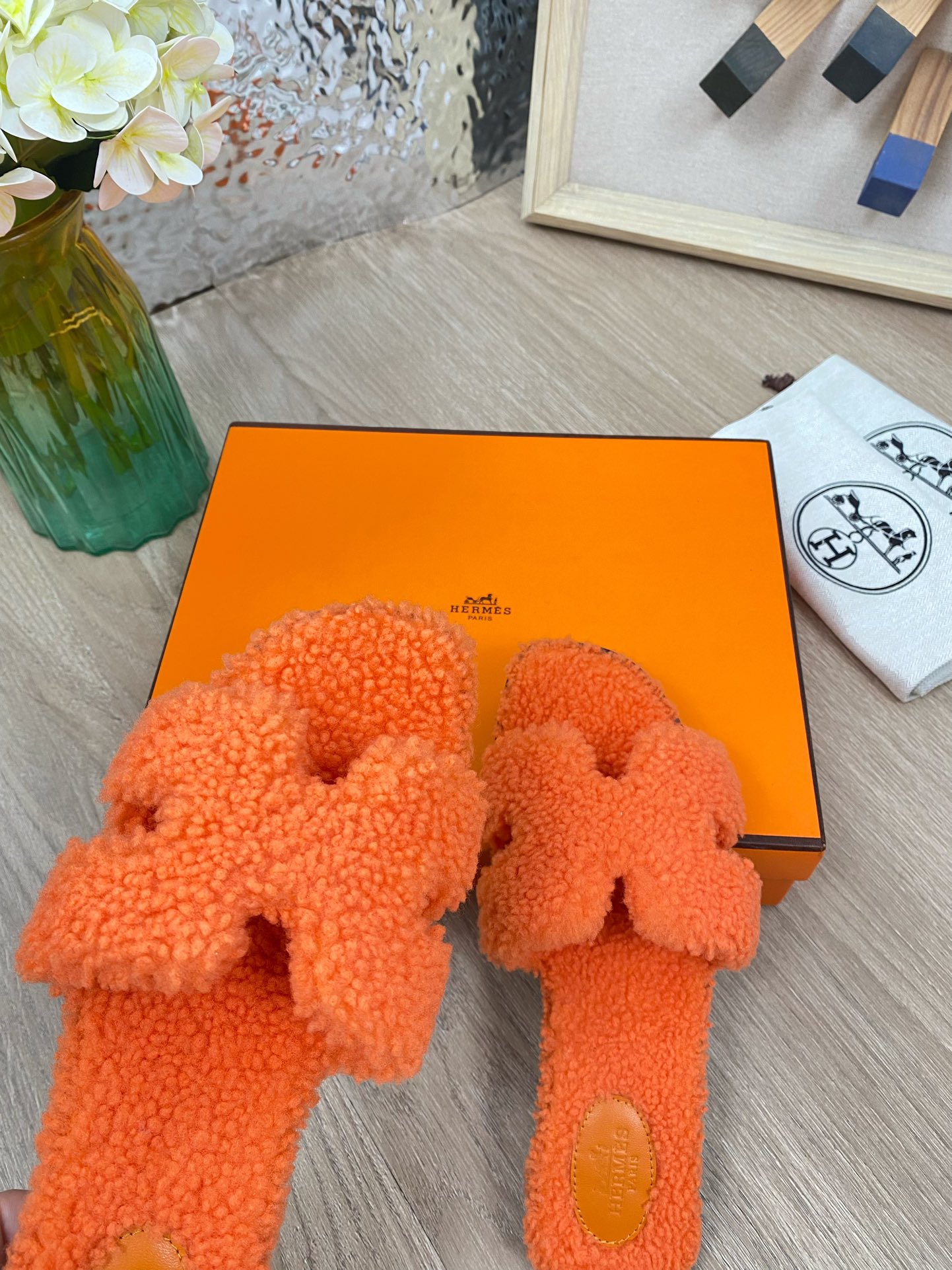 Hermes 23fw Women Winter Slippers Size 36-40