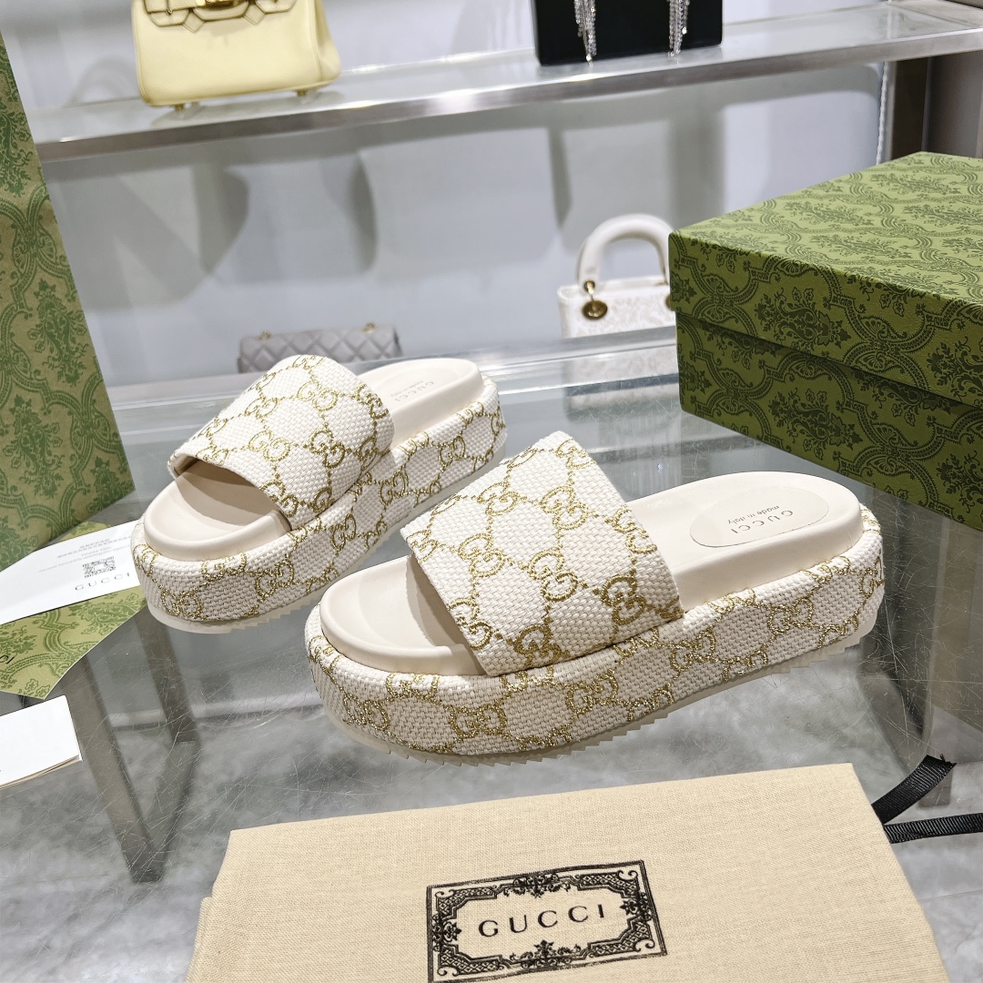 Gucci Platform Sandal Slippers Size 36-41
