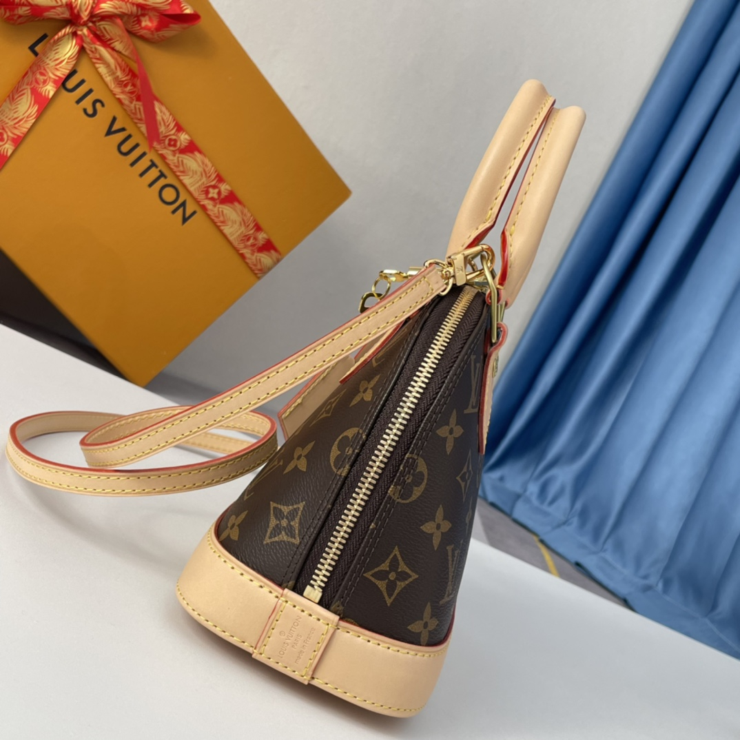 Louis Vuitton M53152 Alma Women Shoulder Bags Size 23.5*17.5*11.5cm