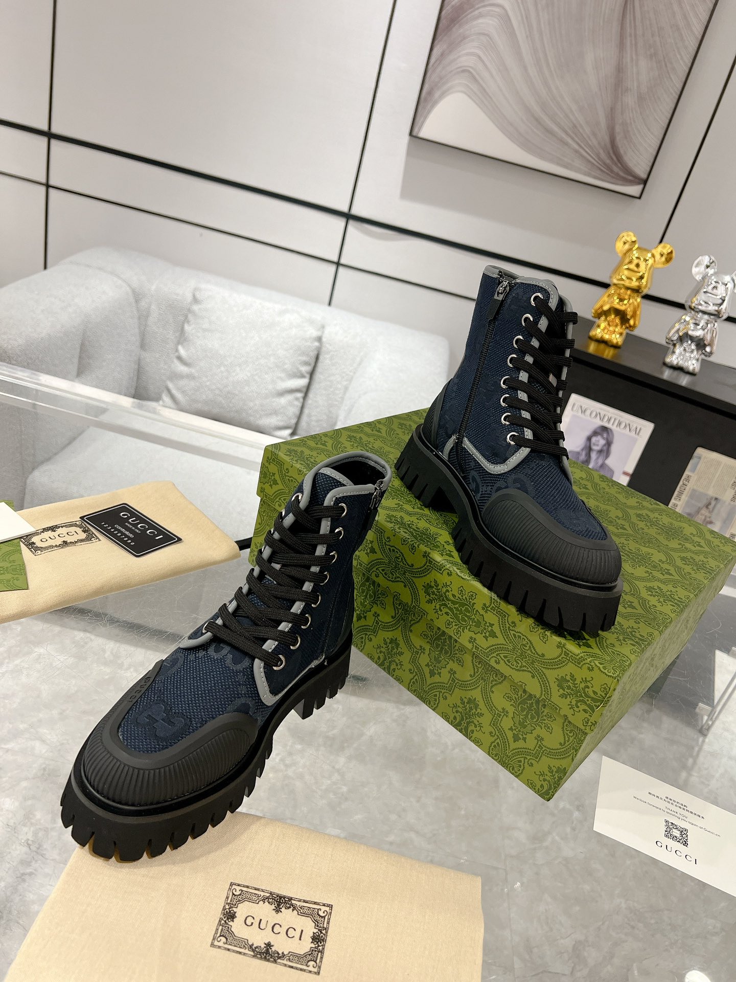 Gucci 23ss Women Boots Size 36-46