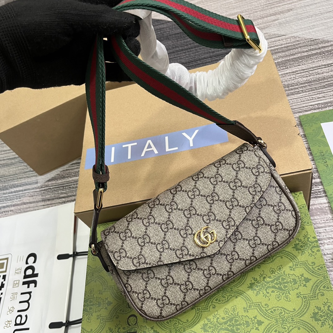 Gucci Ophidia Women Shoulder Bags 13*22*4cm