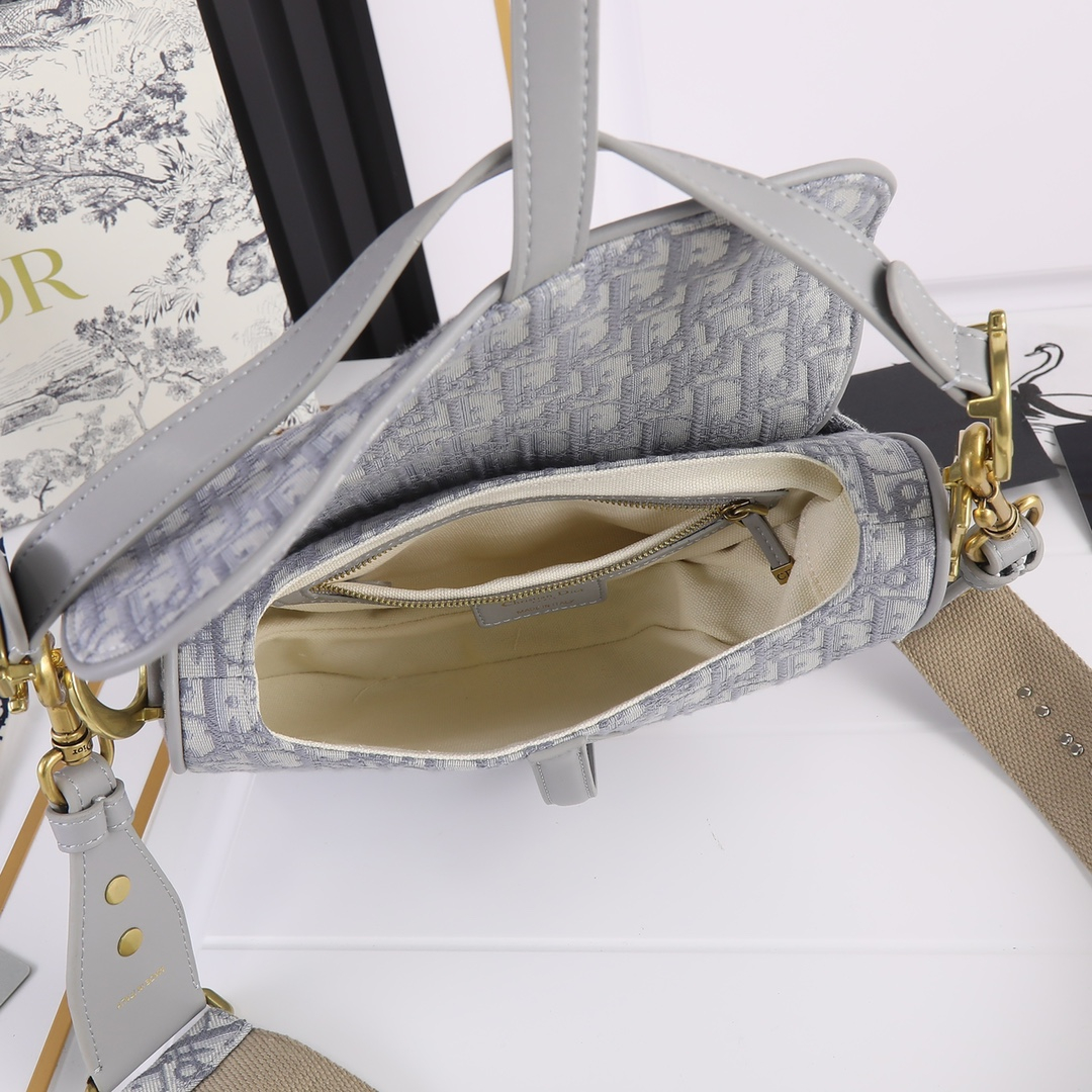 Dior Saddle Bags With Strap Women Shoulder Bags Size 25.5*20*6.5cm