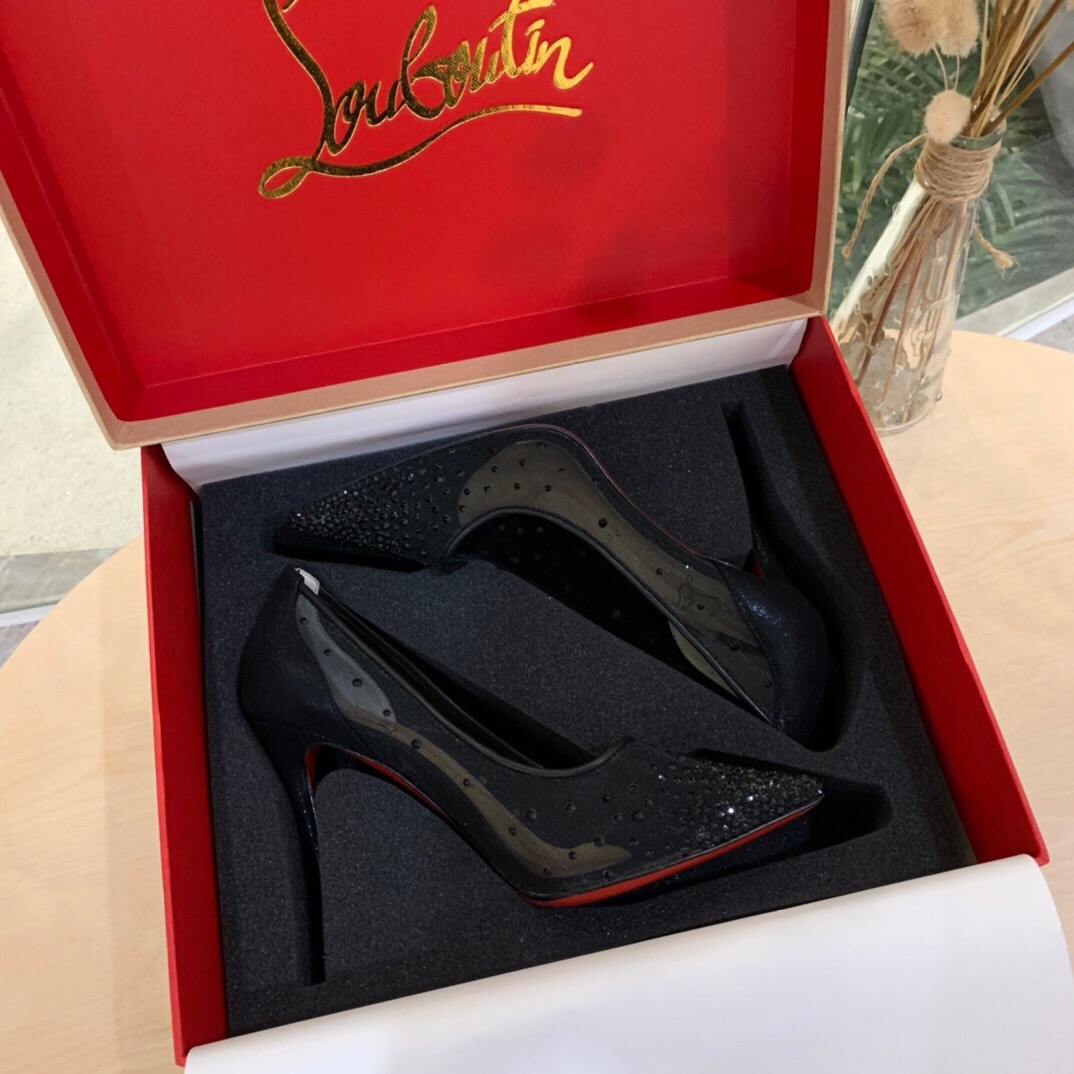 Christian Louboutin Follies Strasss Pumps Size 37