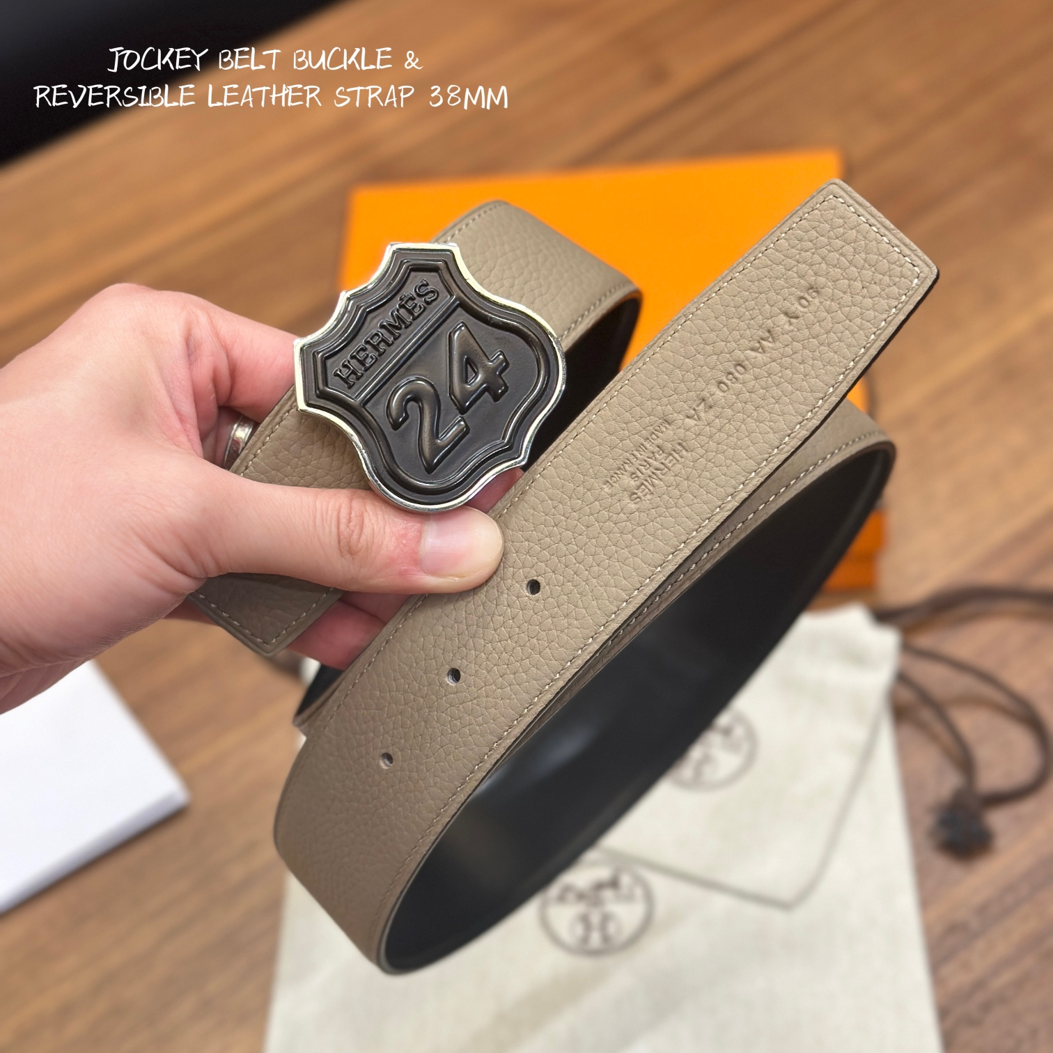 Hermes Mens Belt Width 3.8cm