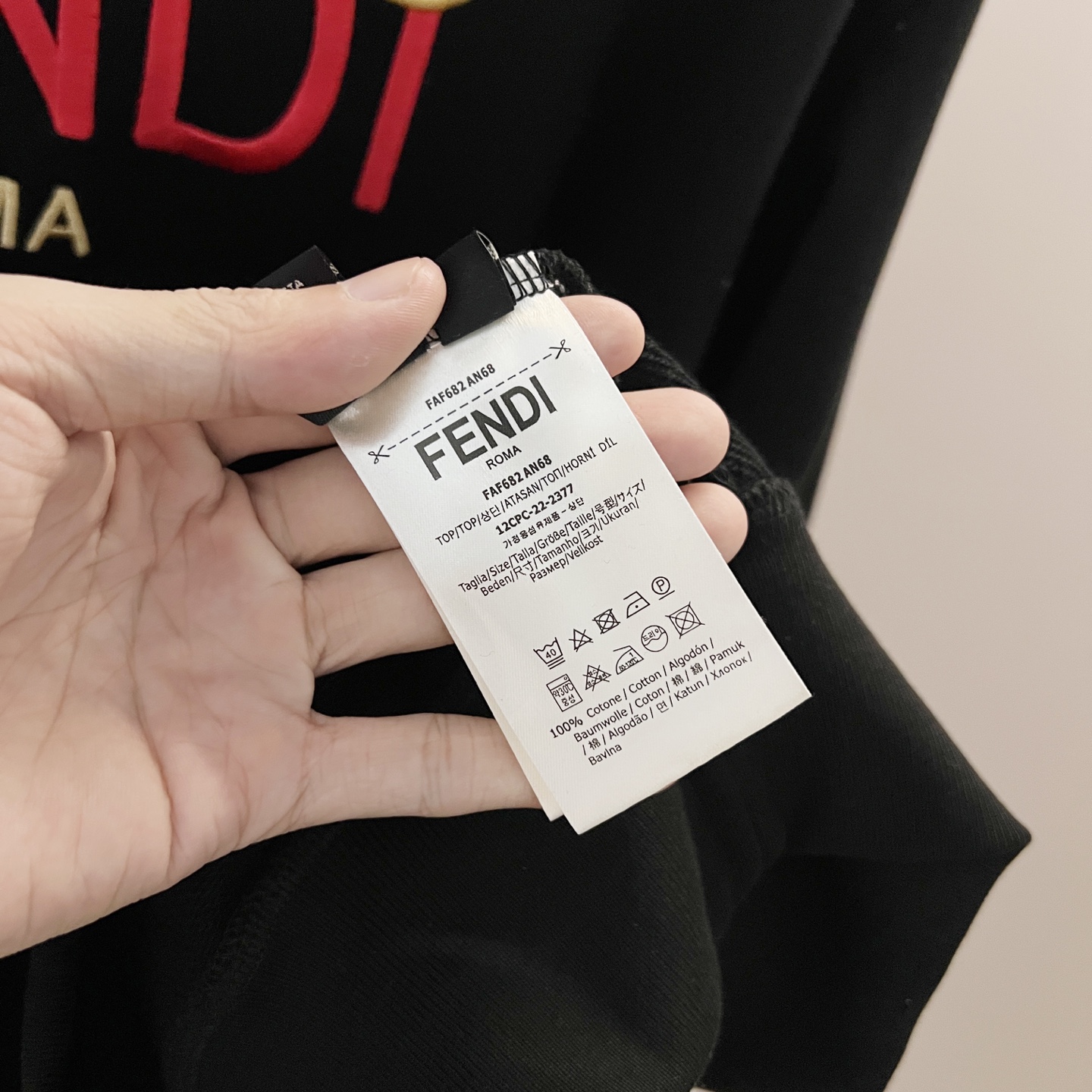 Fendi Unisex Sweatshirt Size S-XL