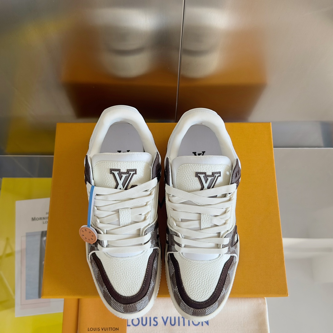 Louis Vuitton LV Trainer Damier New Men Sneaker Size 40-45