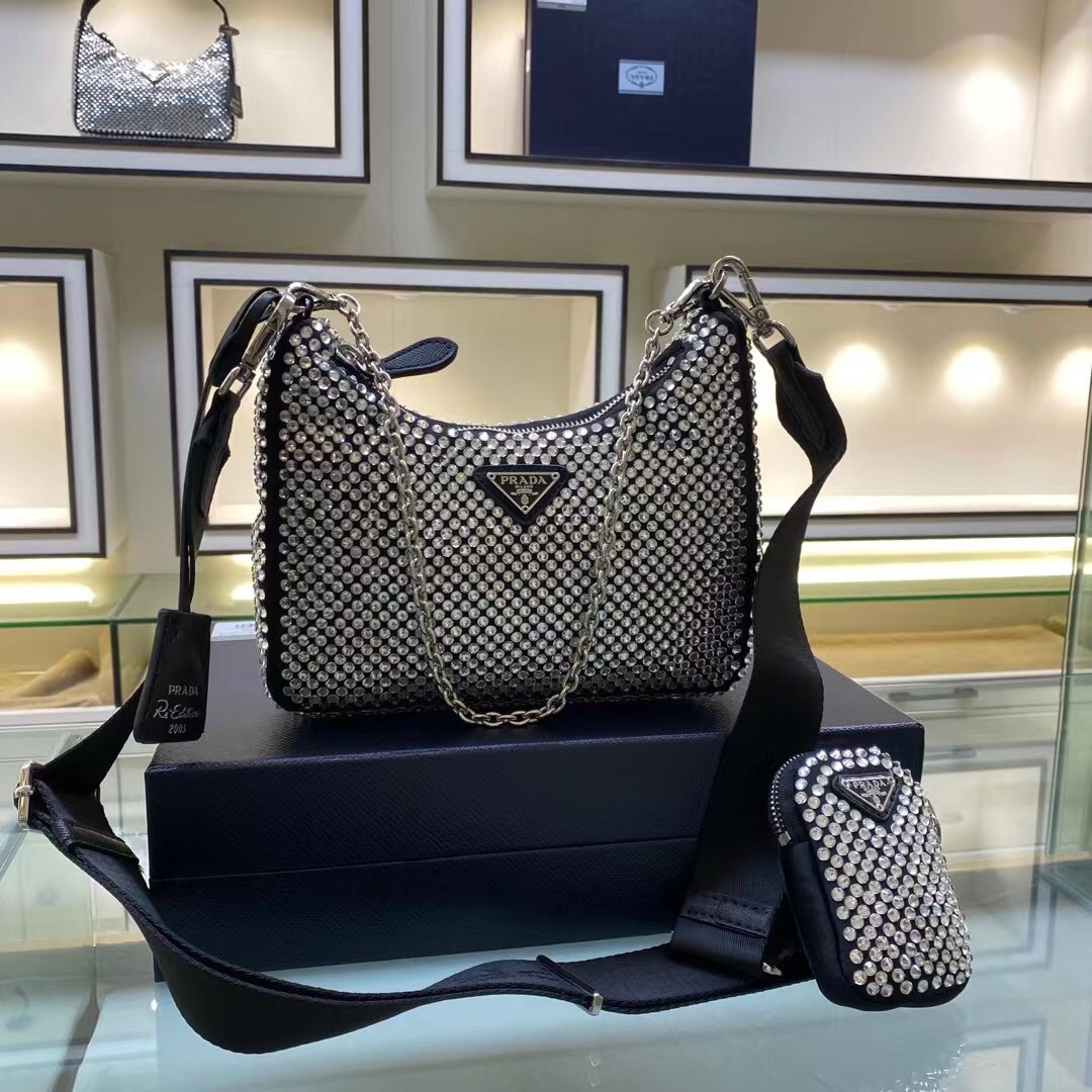 Prada 1BH204 Re-Edition 2005 Re-Nylon Women Shoulder Bags Size 22*18*6cm