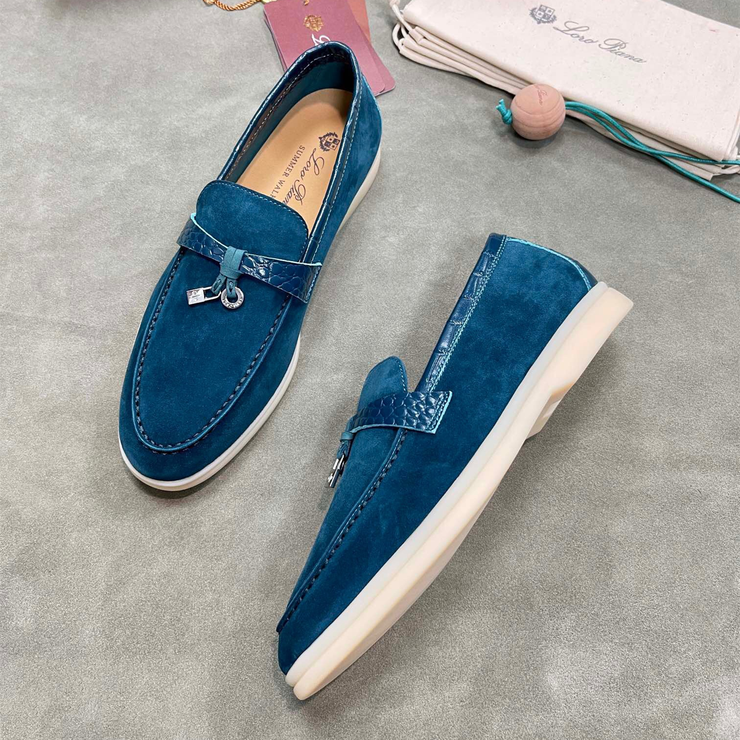 Loro Piana Unisex Loafers Size 36-45