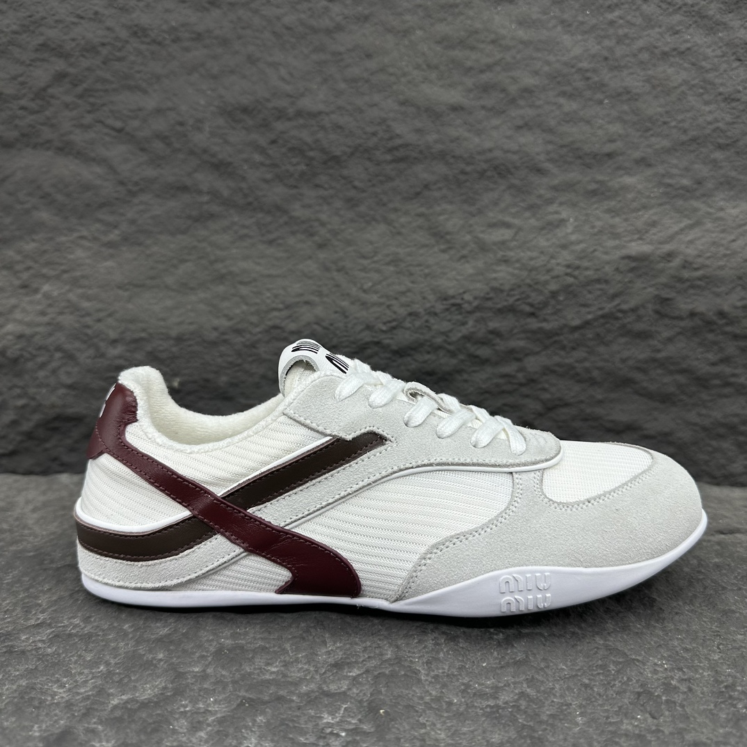 MiuMiu Suede leather and fabric Sneaker Size 35-40