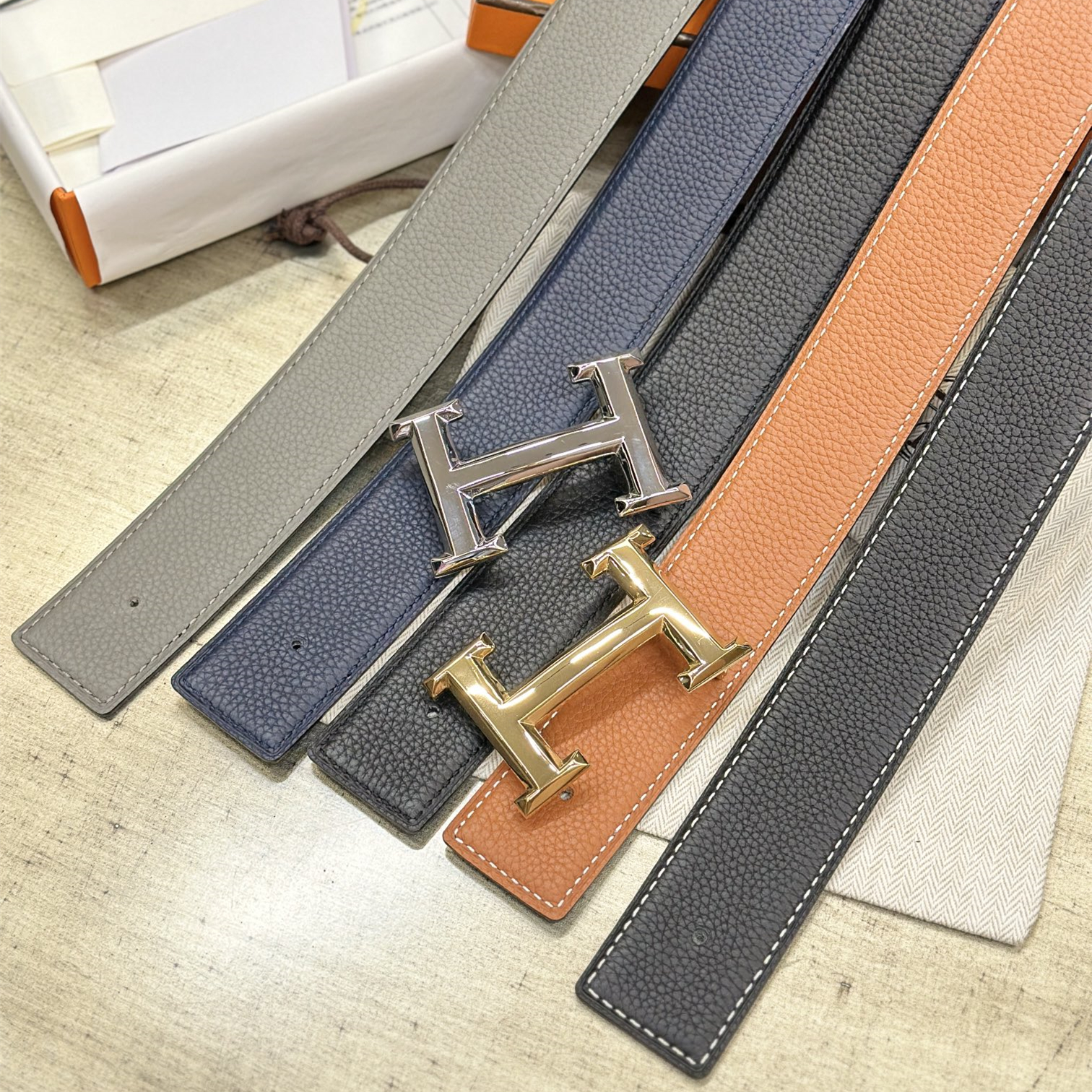 Hermes Mens Belt Width 3.8cm