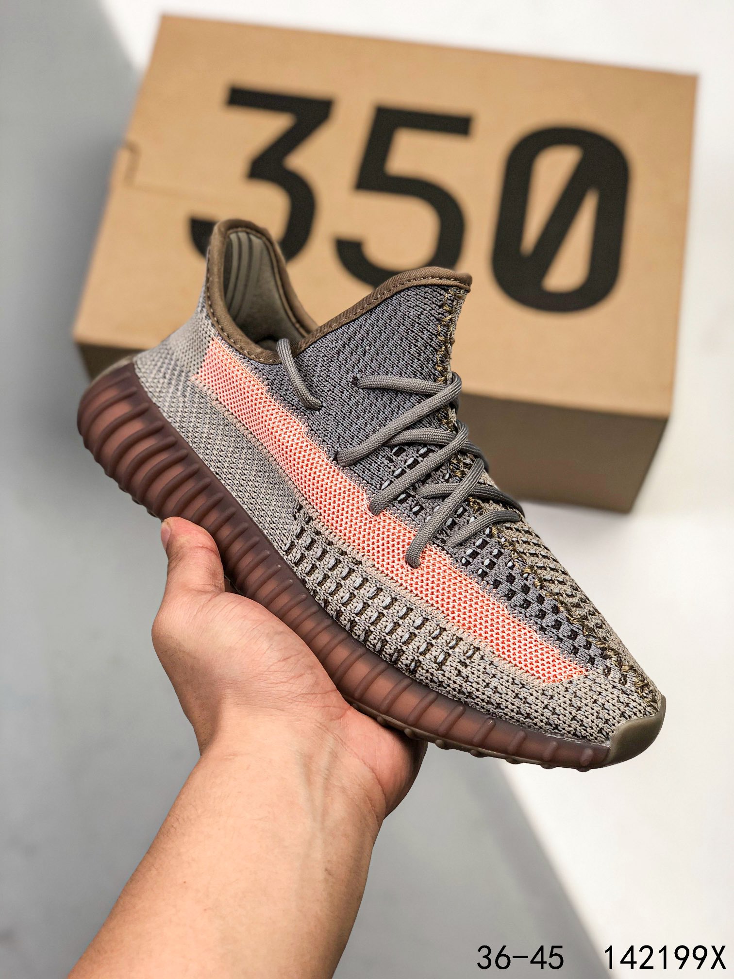 Yeezy 350 Boost 350 V2 Mens/Women Sneakers Shoes Dark Gray 36 - 45