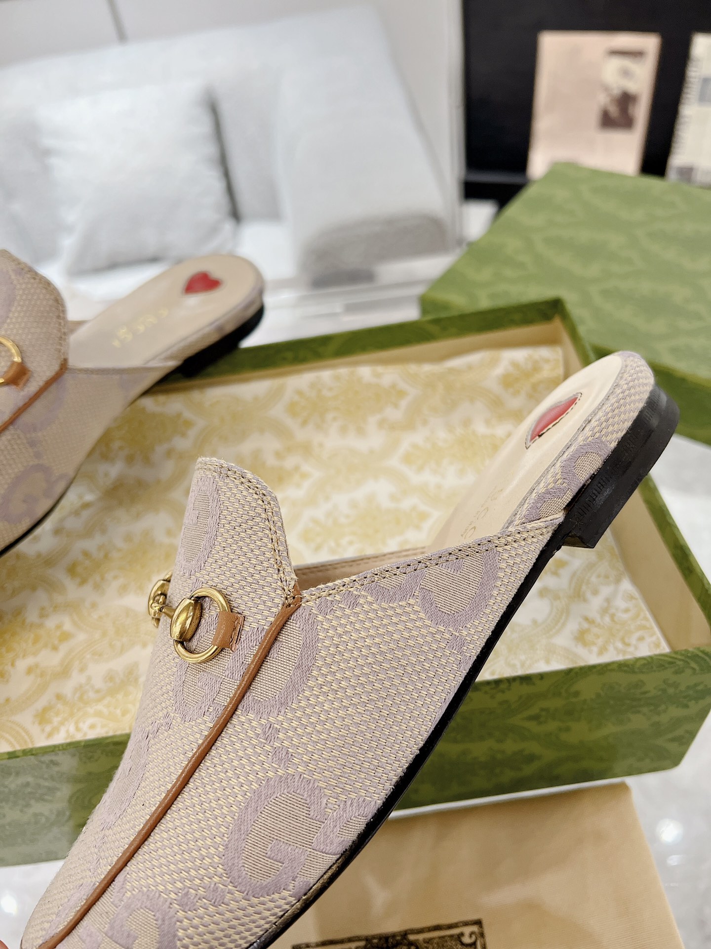 Gucci Princetown GG Slippers Size 35-41