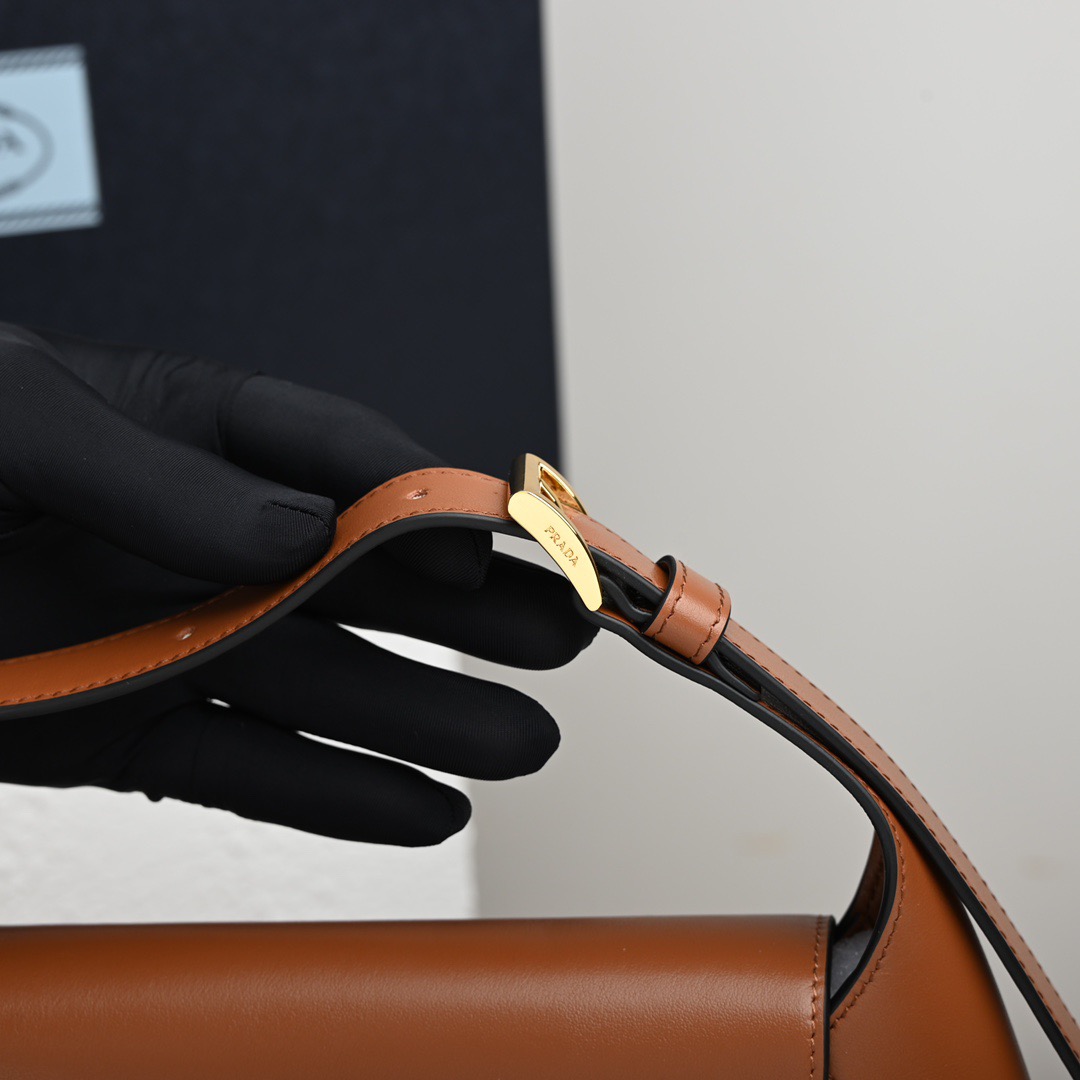 Prada 1BD358 Small Leather Women Shoulder Bags Size 25*15*5.5cm