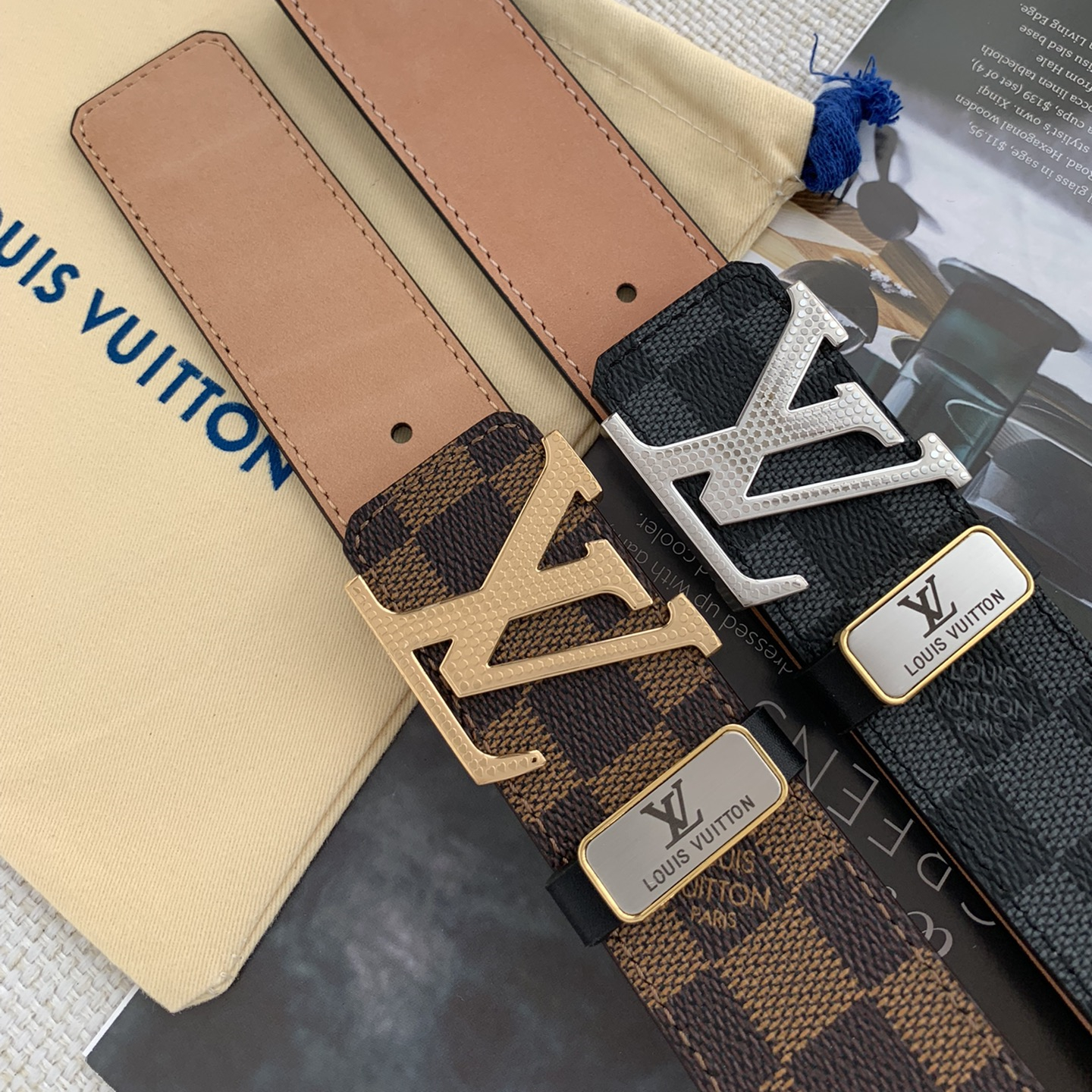 Louis Vuitton Mens Belt Width 3.8cm