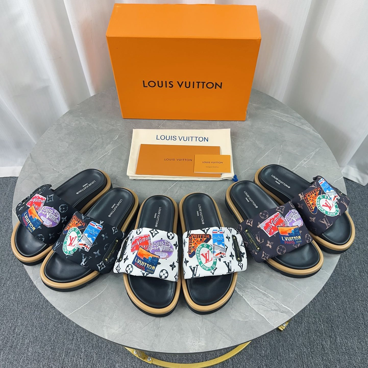 Louis Vuitton 2024ss Pool Pillow Comfort Slippers Size 36-45