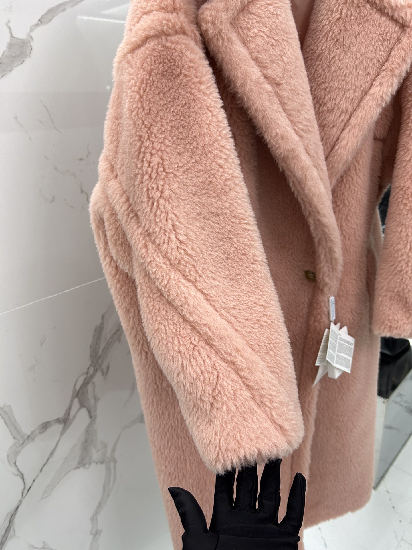 Max Mara Teddy fur long coat Size XS-M