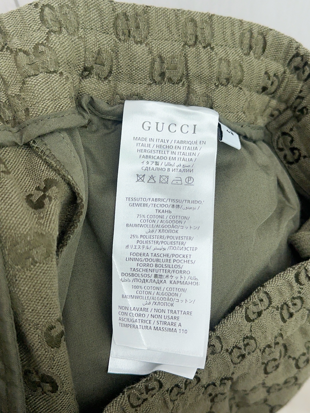 Gucci 2025SS Unisex Pants Size S-XL