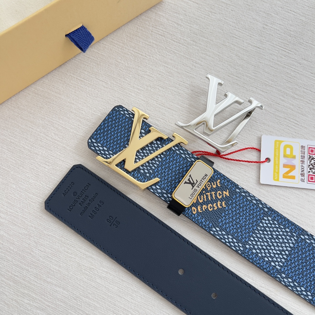 Louis Vuitton Mens Belt Width 3.8cm
