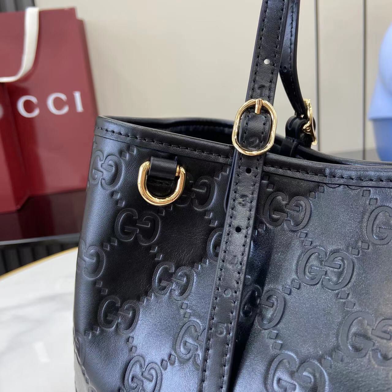 Gucci GG Emblem Women Shopping Bags Size 30*18*11cm