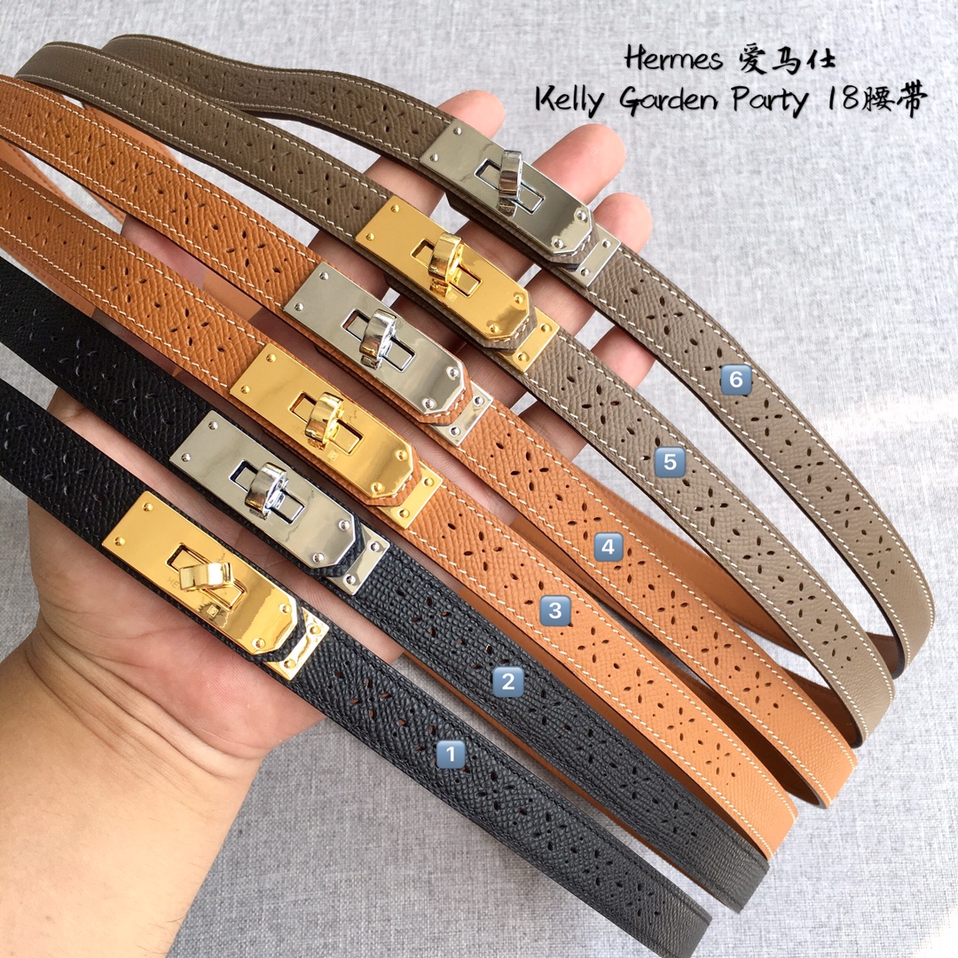 Hermes Kelly Women Belt Width 1.8cm