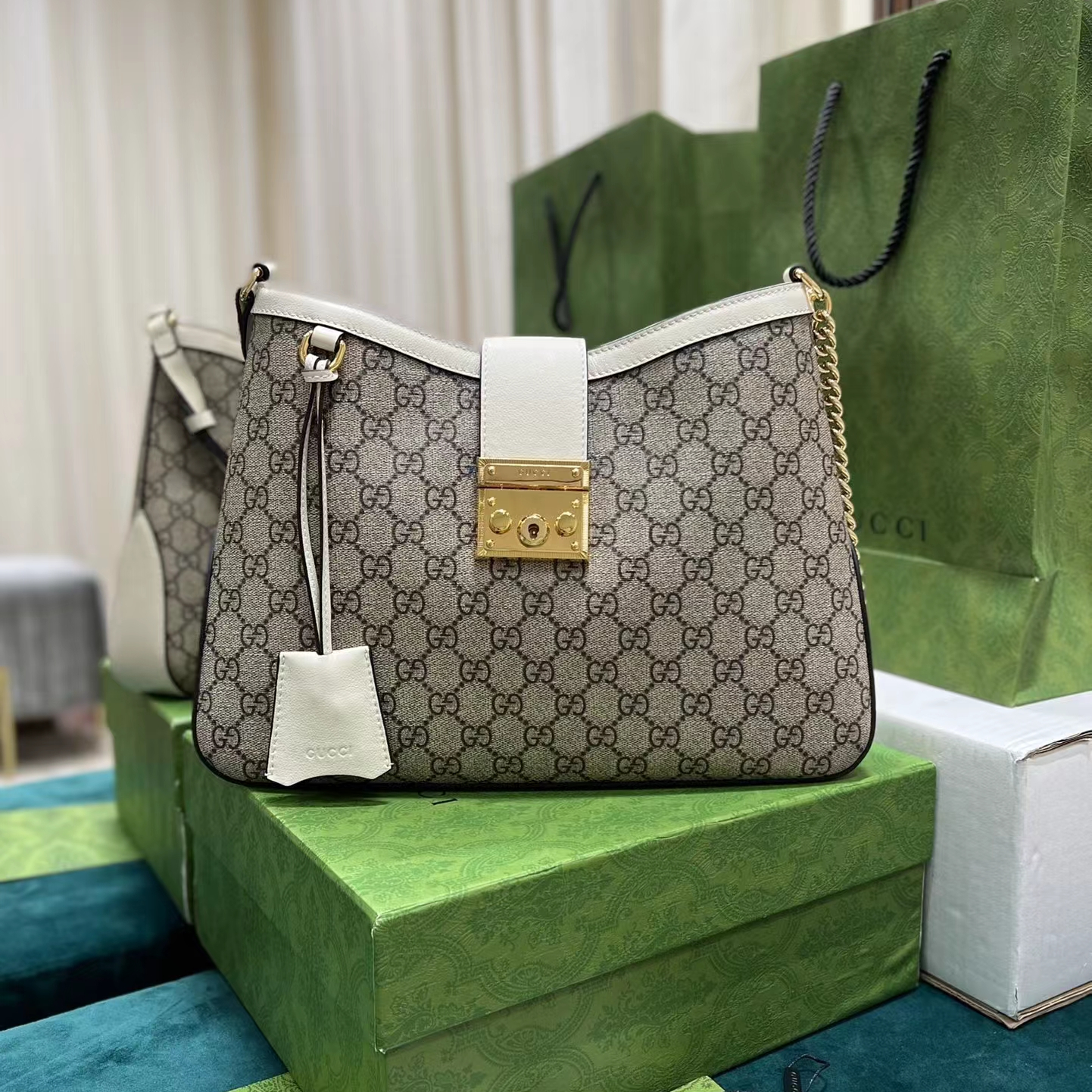 Gucci GG Ophidia GG Women Shoulder Bags Size 32.5*24*5.5cm