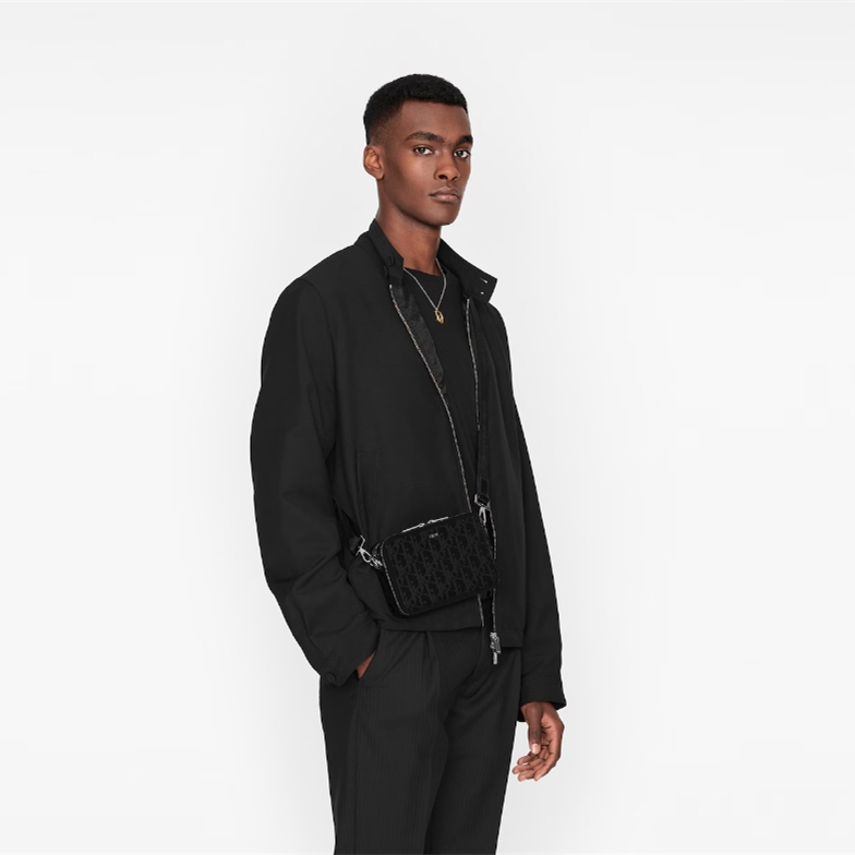 Dior Oblique Galaxy Mens Shoulder Bags Size 17*12.5*5cm