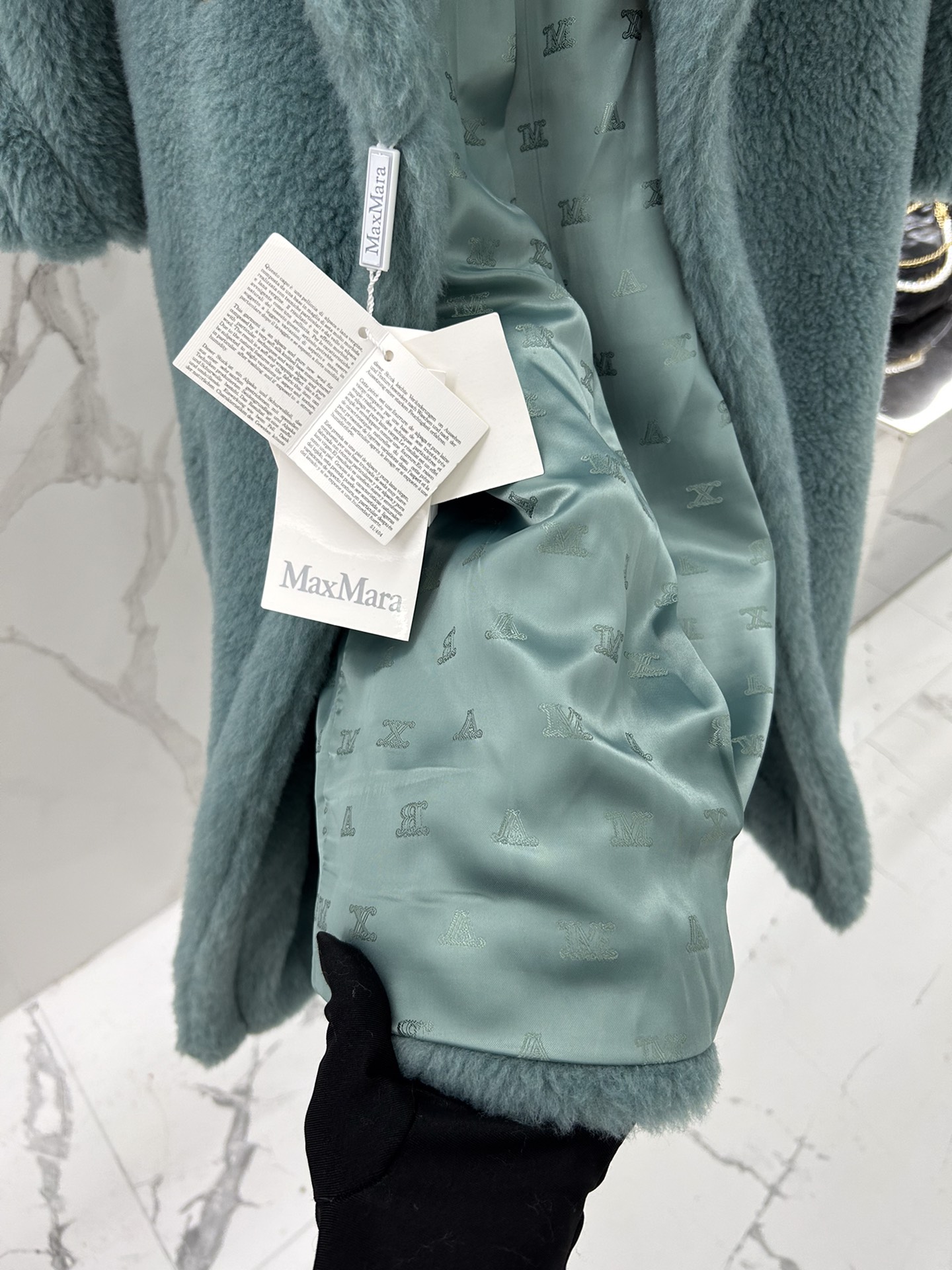 Max Mara Teddy fur long coat Size XS-M