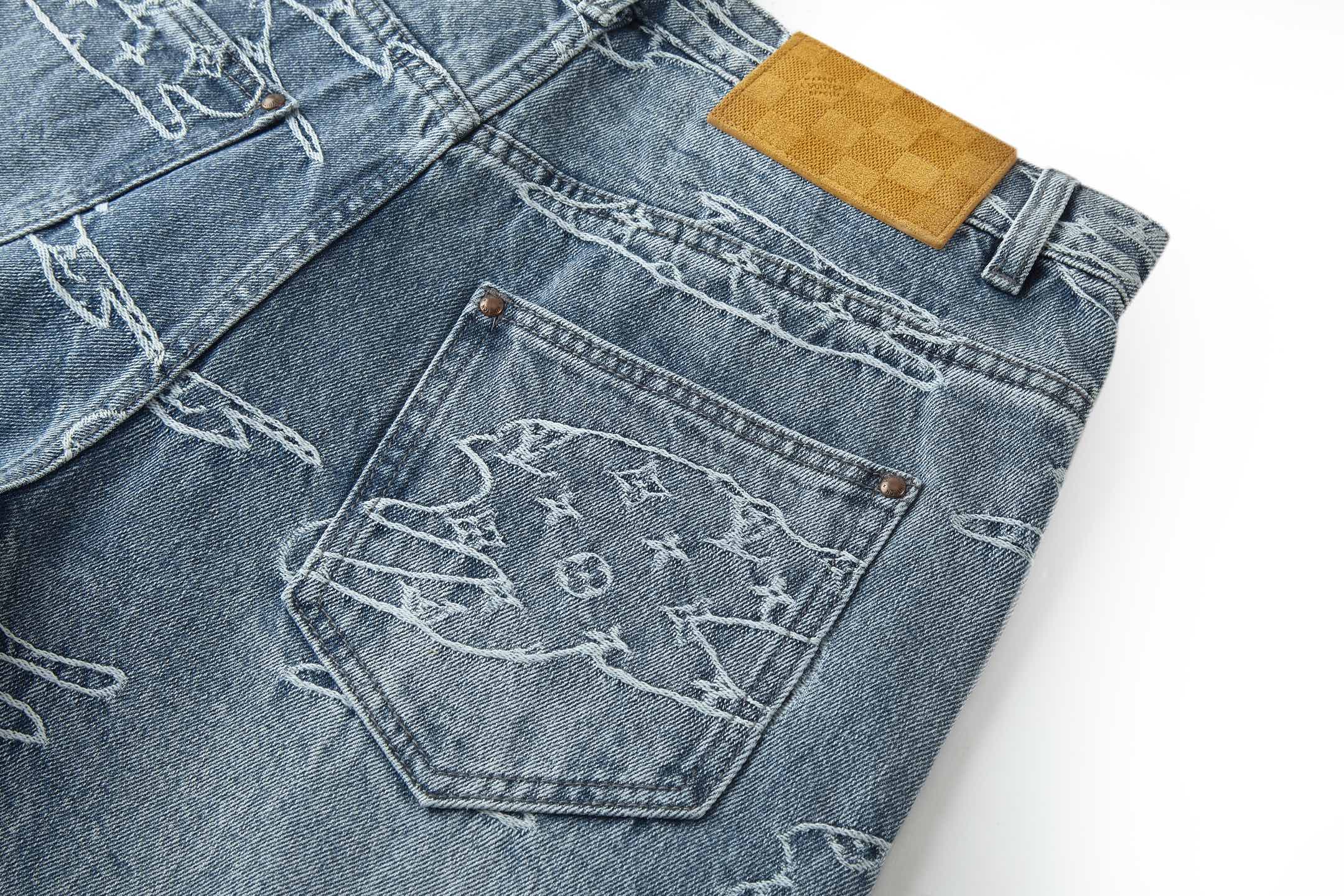 Louis Vuitton X Nigo Unisex Jeans Size S-XL