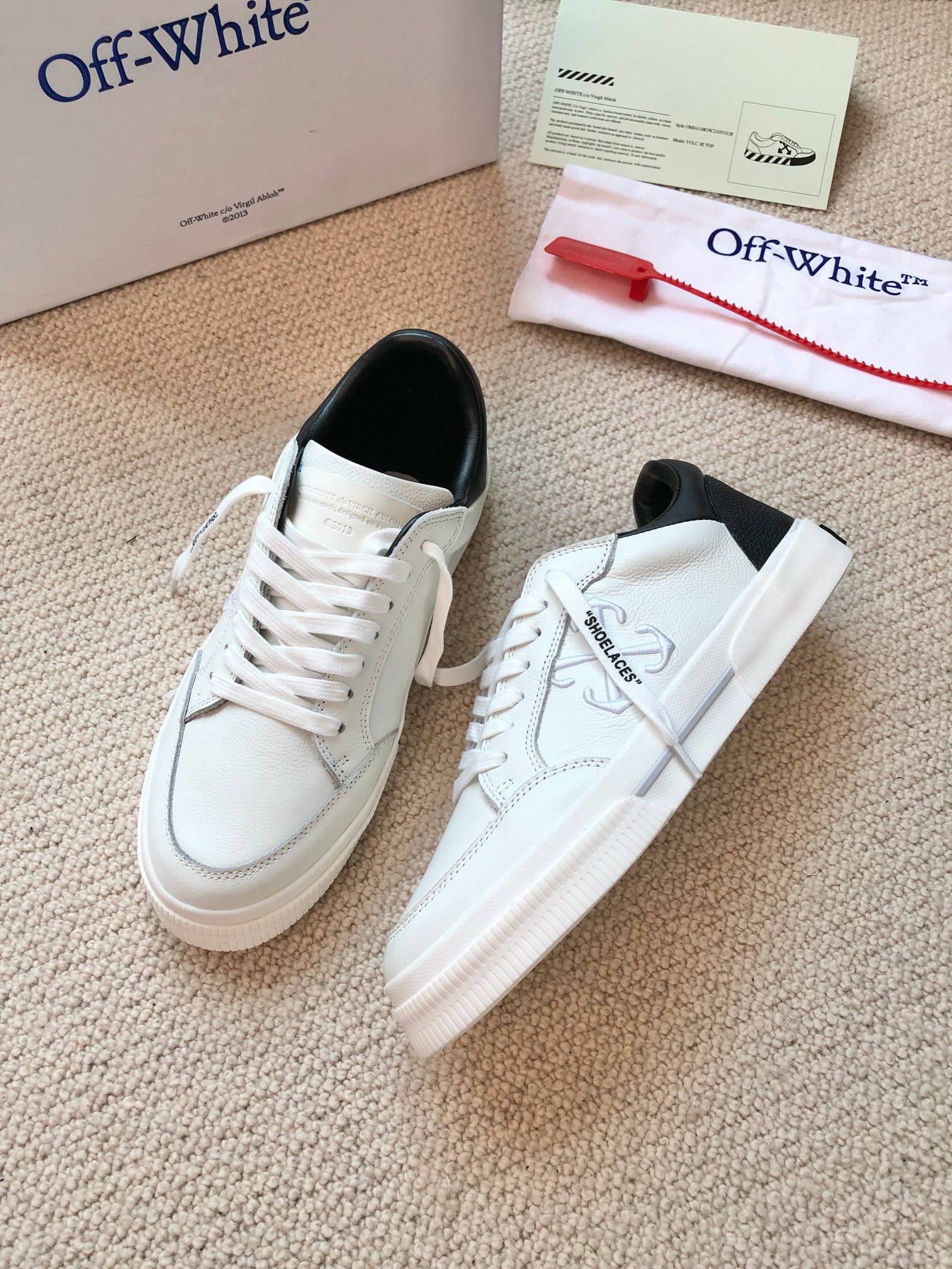 OFF White 2024ss New Low Vulcanized Sneaker Size 36-45