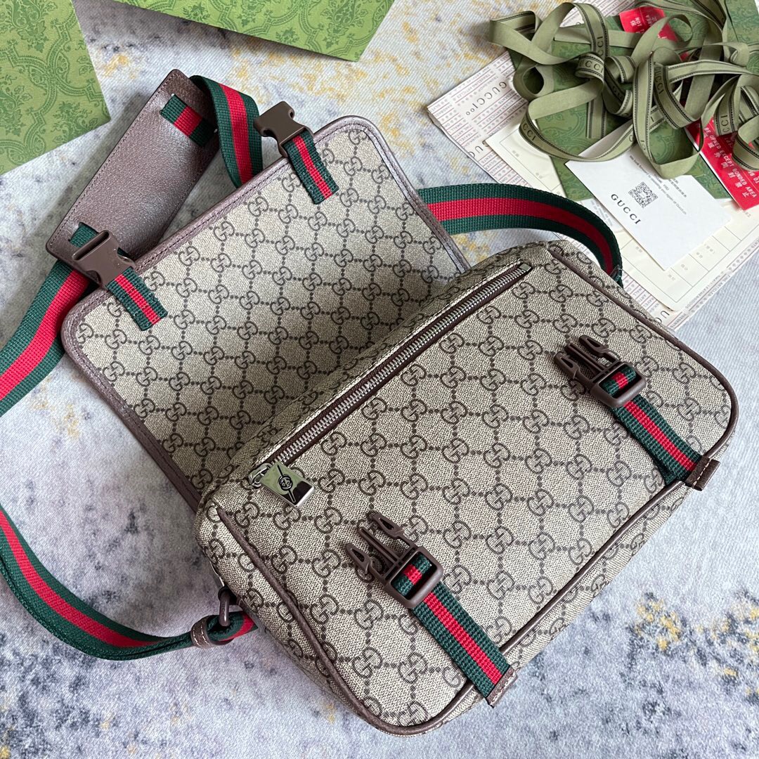 Gucci GG Supreme Mens Shoulder Bags Size 27*20*10cm