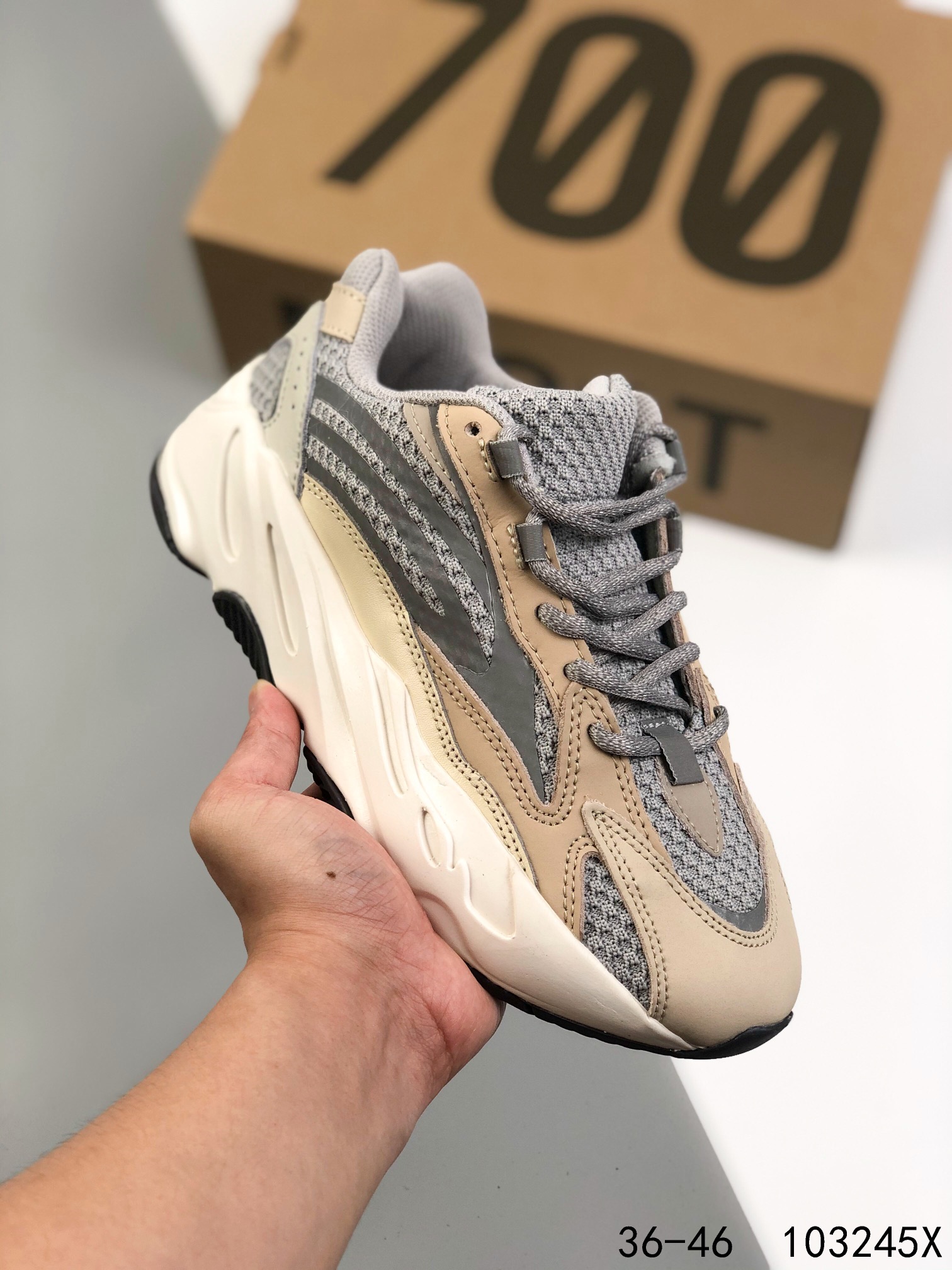 Yeezy Boost 700 V1 Sun Mens/Women's Sneakers Shoes 36 - 45
