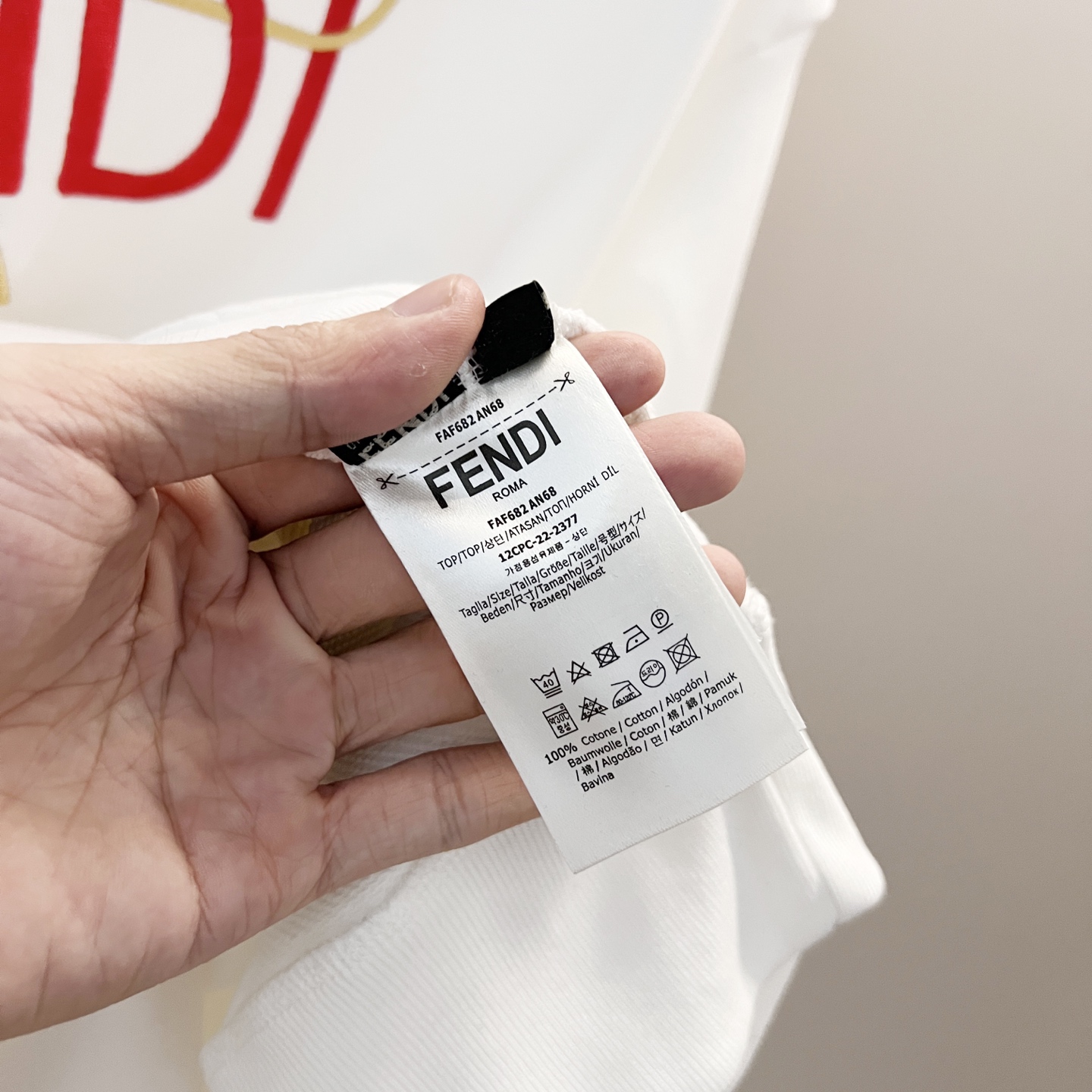 Fendi Unisex Sweatshirt Size S-XL