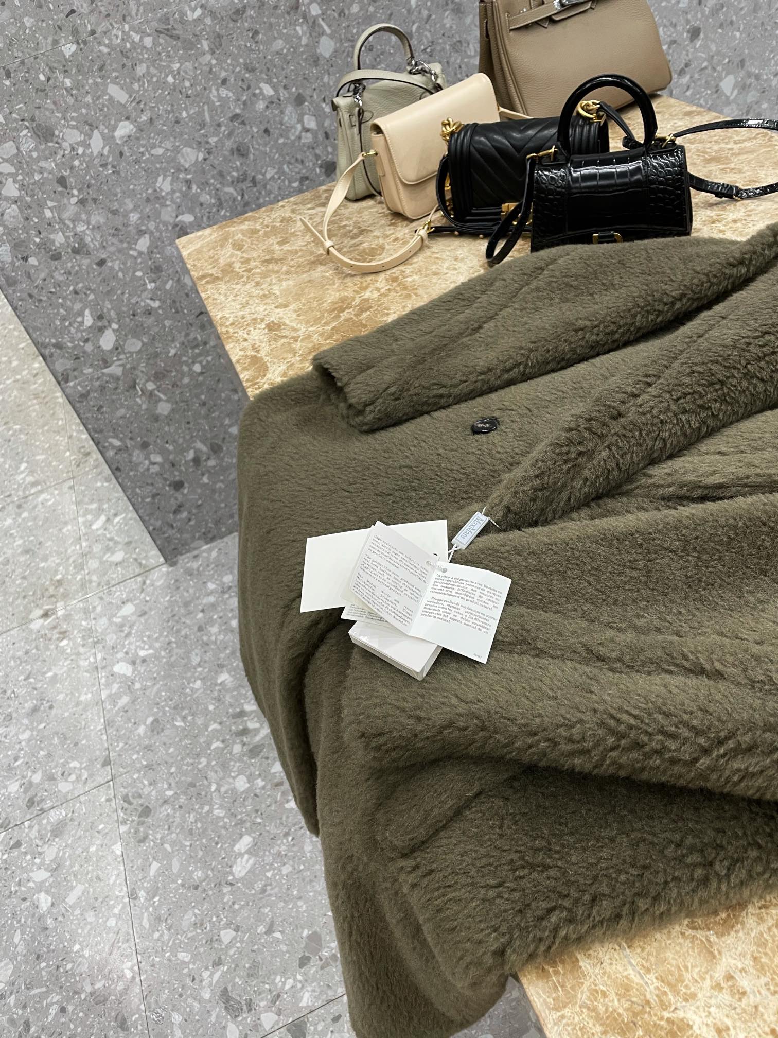 Max Mara Teddy fur long coat Size XS-M