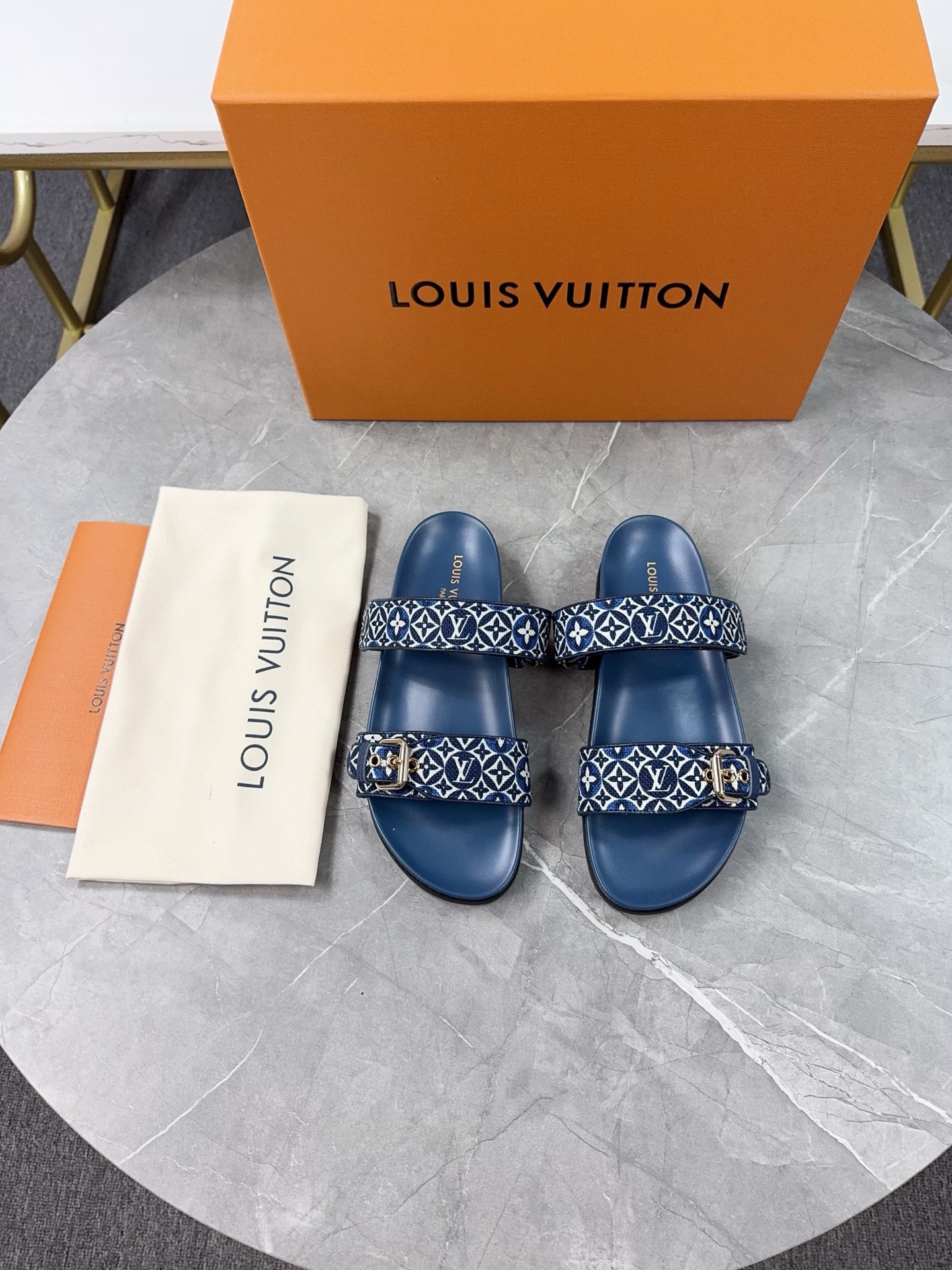 Louis Vuitton Pool Pillow Flat Comfort Slippers Size 36-46