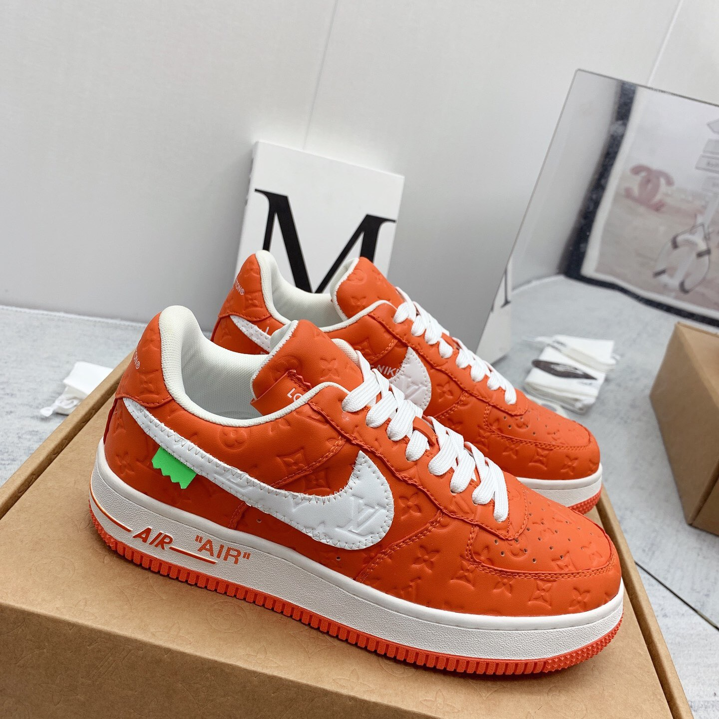 Louis Vuitton x Off White x Air Force 1 Sneaker Size 36-45   8-Color
