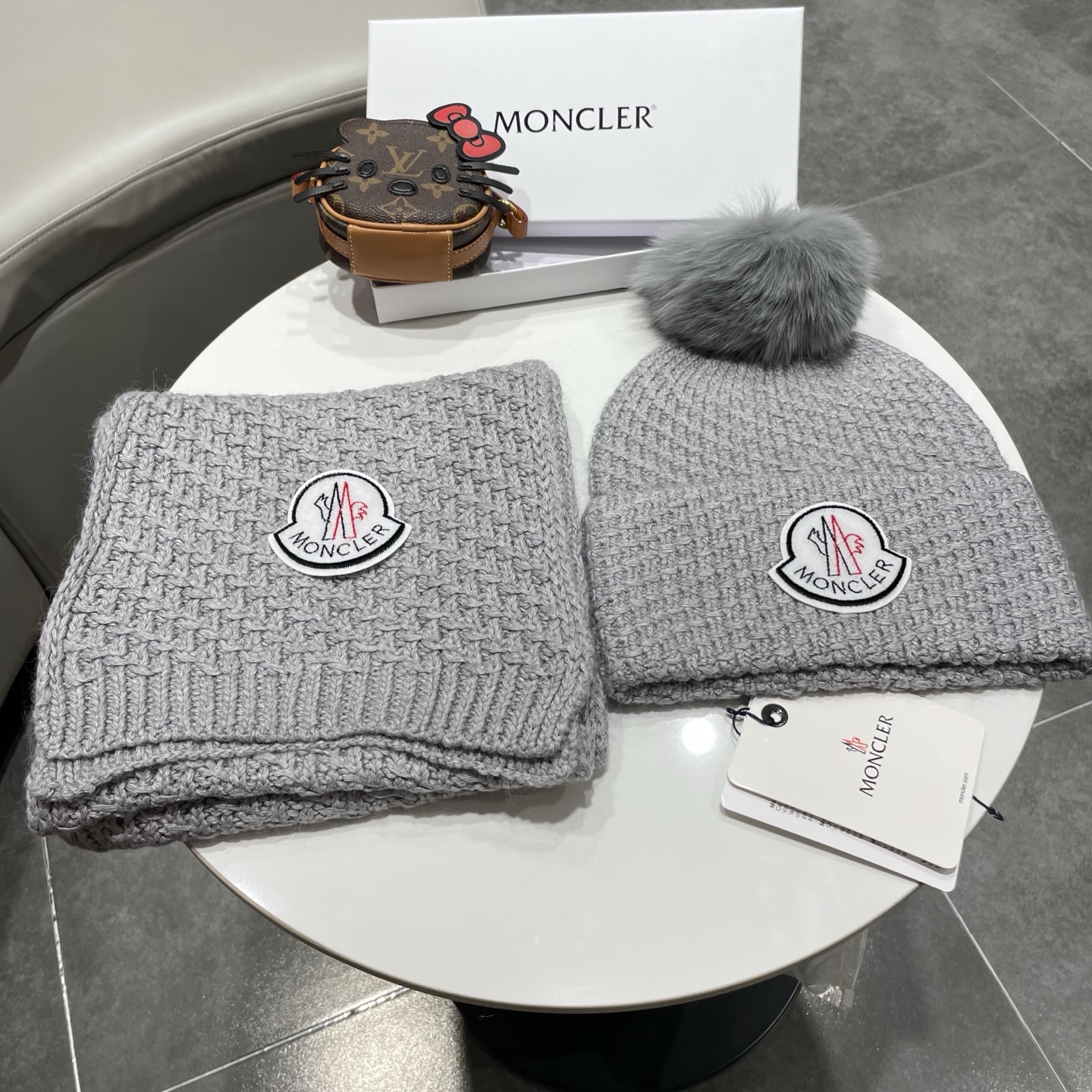 Moncler Knitted Hat+Scarf