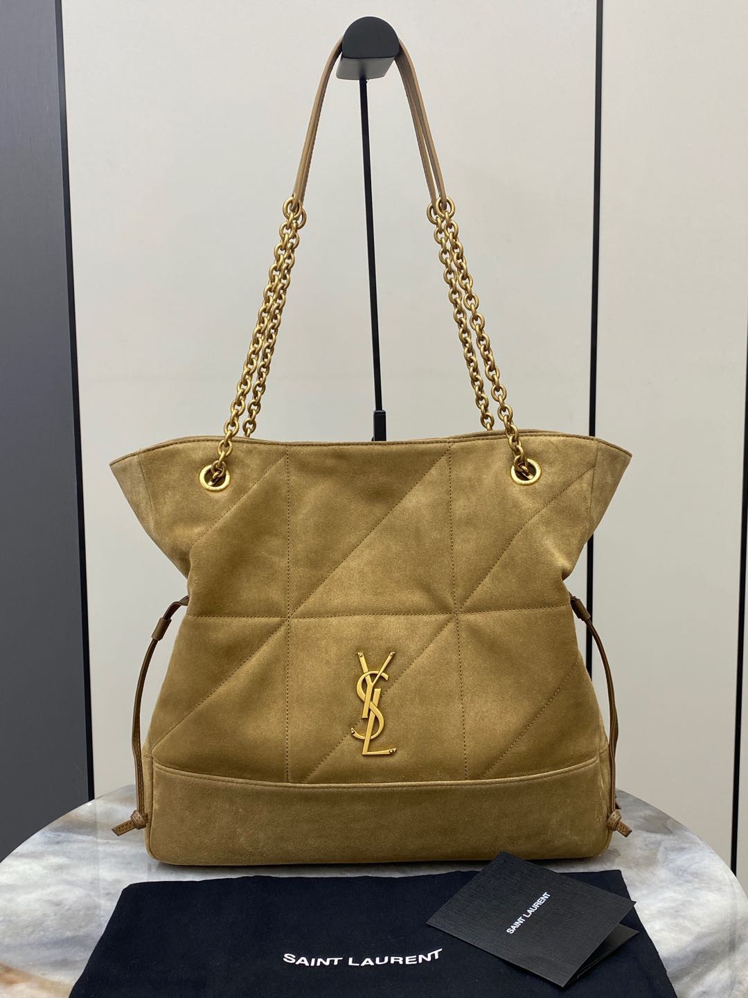 YSL Jamie 4.3 Large Pochon Women Shoulder Bags Size 34*27*3cm