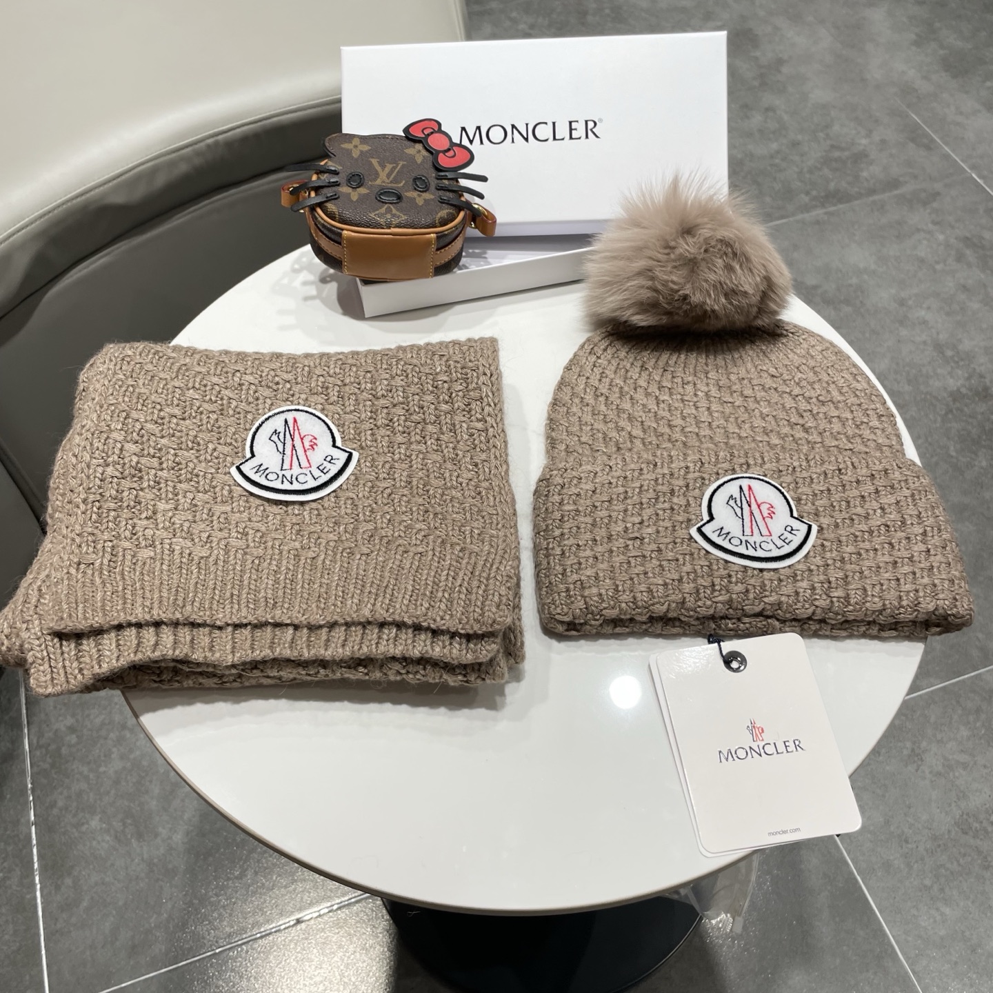 Moncler Knitted Hat+Scarf