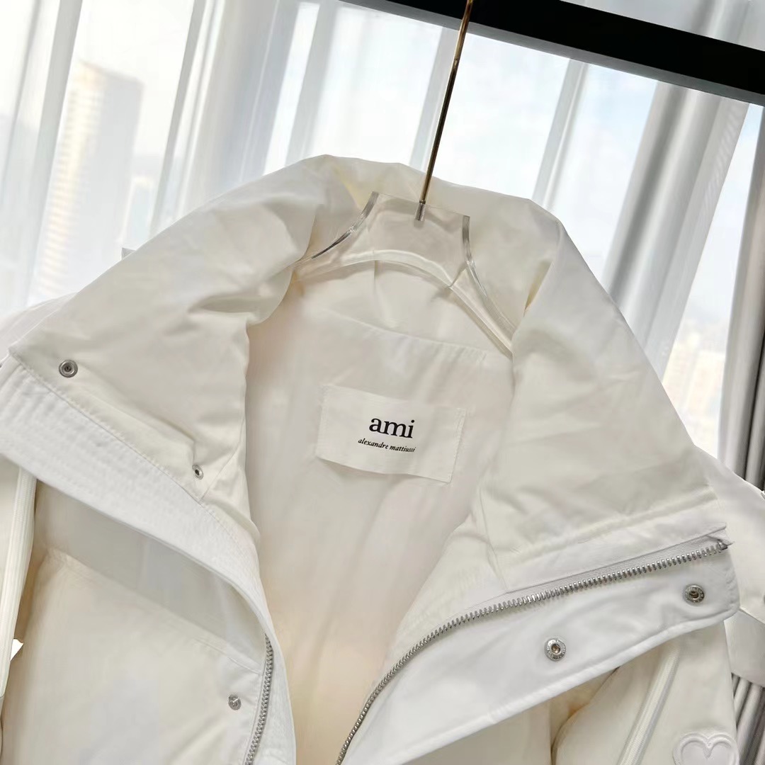 Ami 25ss Unisex Down Jacket Size XS-XXL