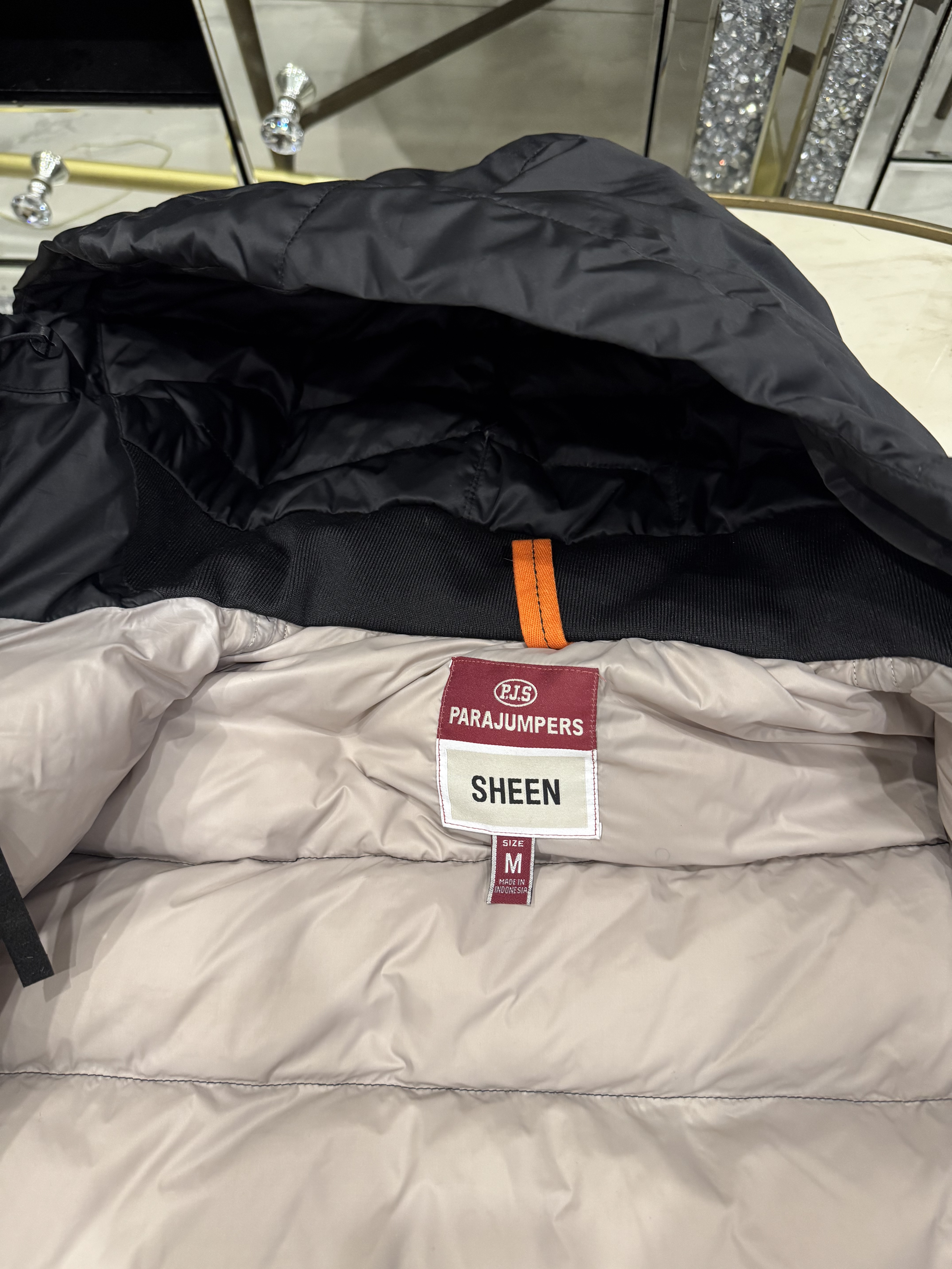 ParaJumpers Pharrell Mens Puffer Hooded Bomber Down Jacket Size S-2XL