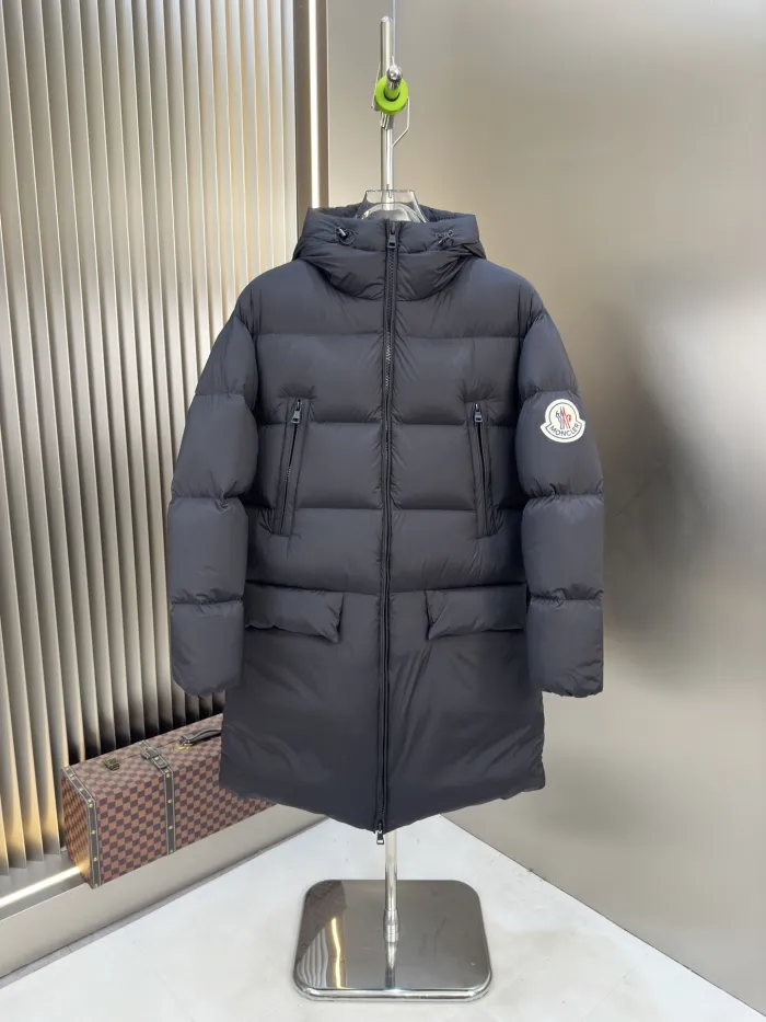 Moncler Unisex Long Down Jacket Size XL