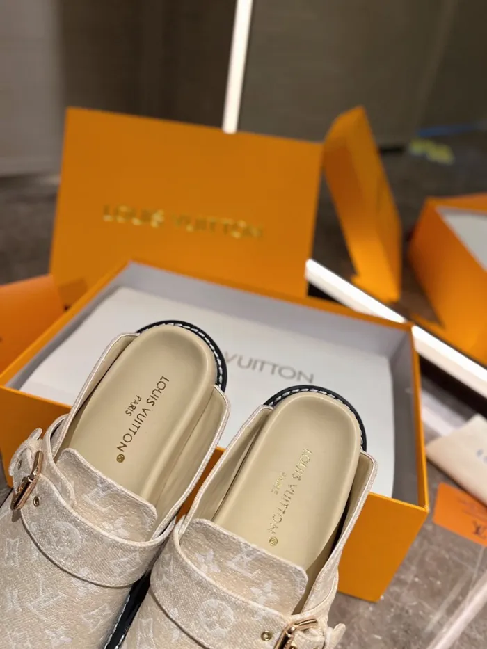 Louis Vuitton Pool Pillow Flat Comfort Slippers Size 38